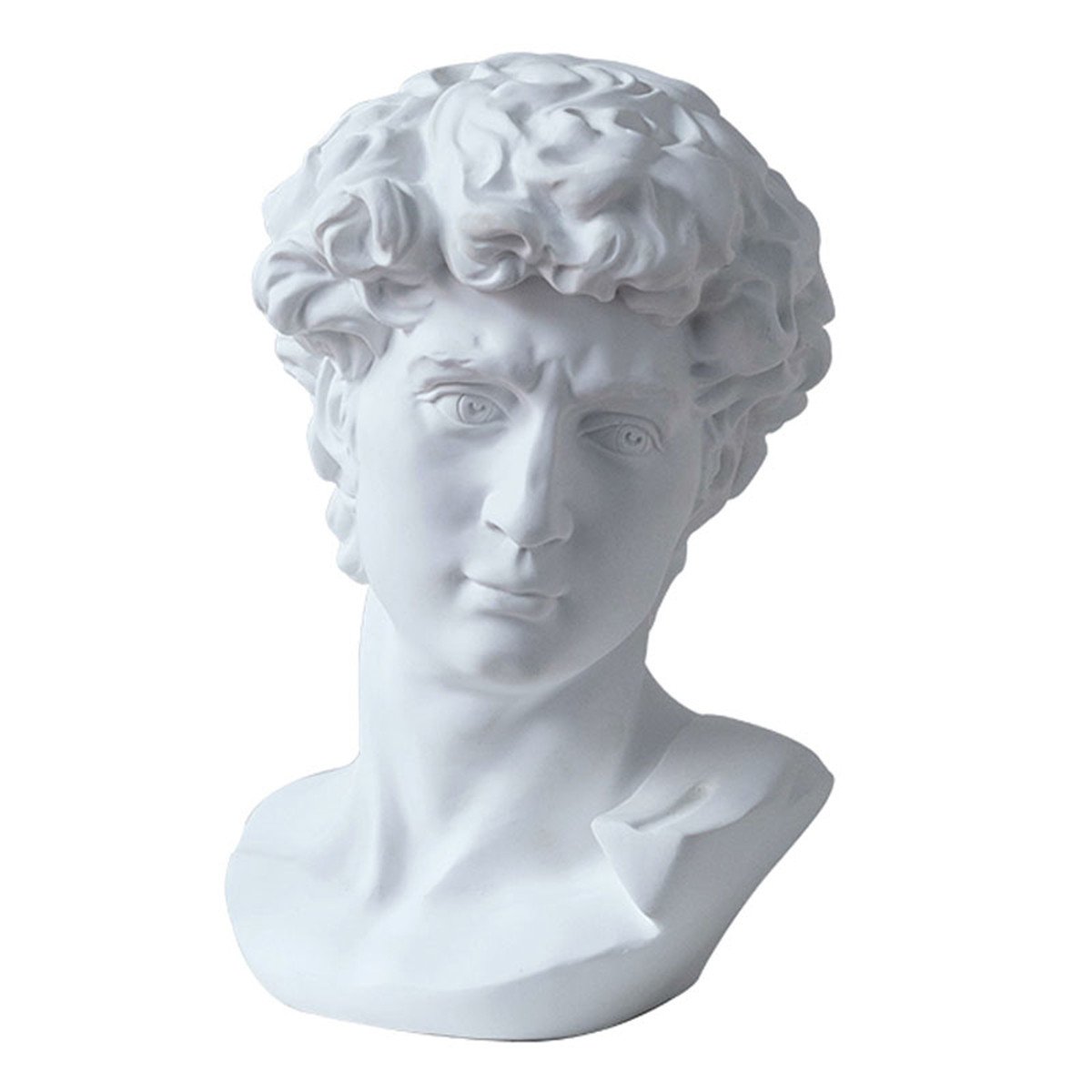 ECYC 11.8" Classic David Busts Statue Portrait Sculpture Resin Handicraft Home Decor