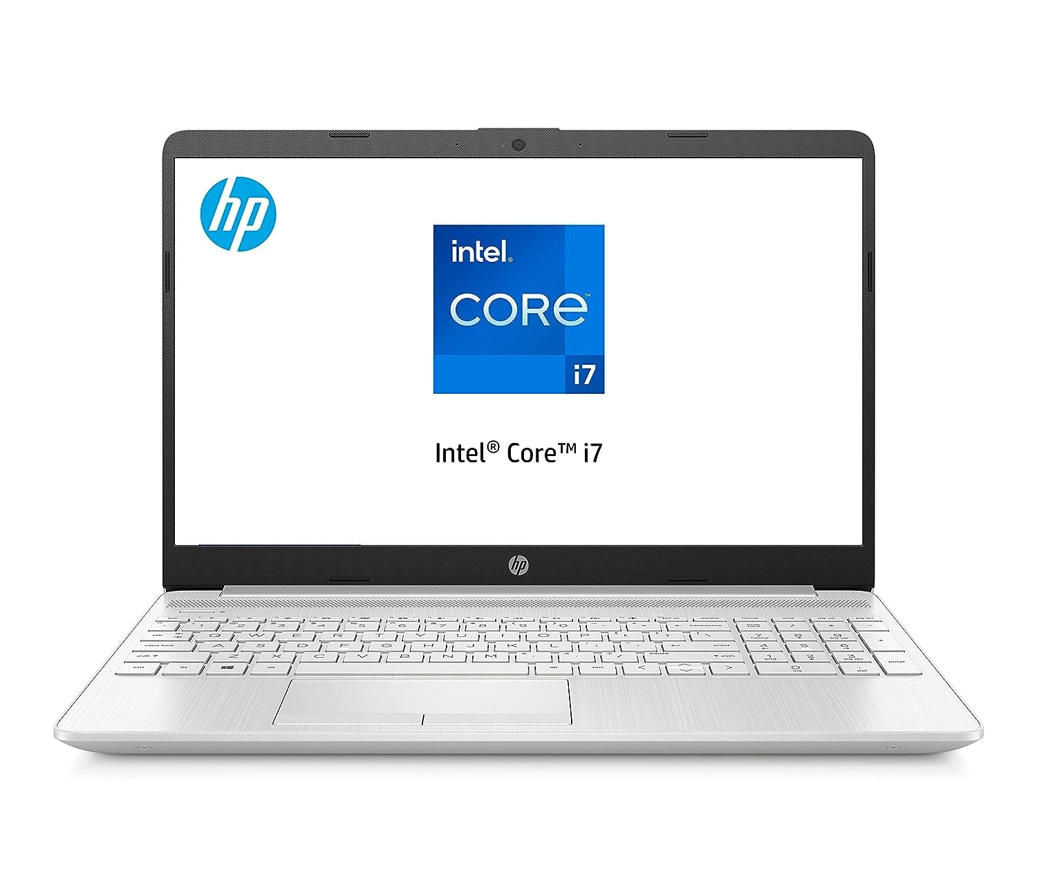 HP 15-dw3145ne Laptop, 15.6'' FHD, 11th Generation Intel® Core™ i7 processor, 16GB RAM, 512GB SSD,Intel® Iris® Xᵉ Graphicsᵉ, Windows 11, Ar-En KB, Natural silver - 593B1EA (Upgraded)