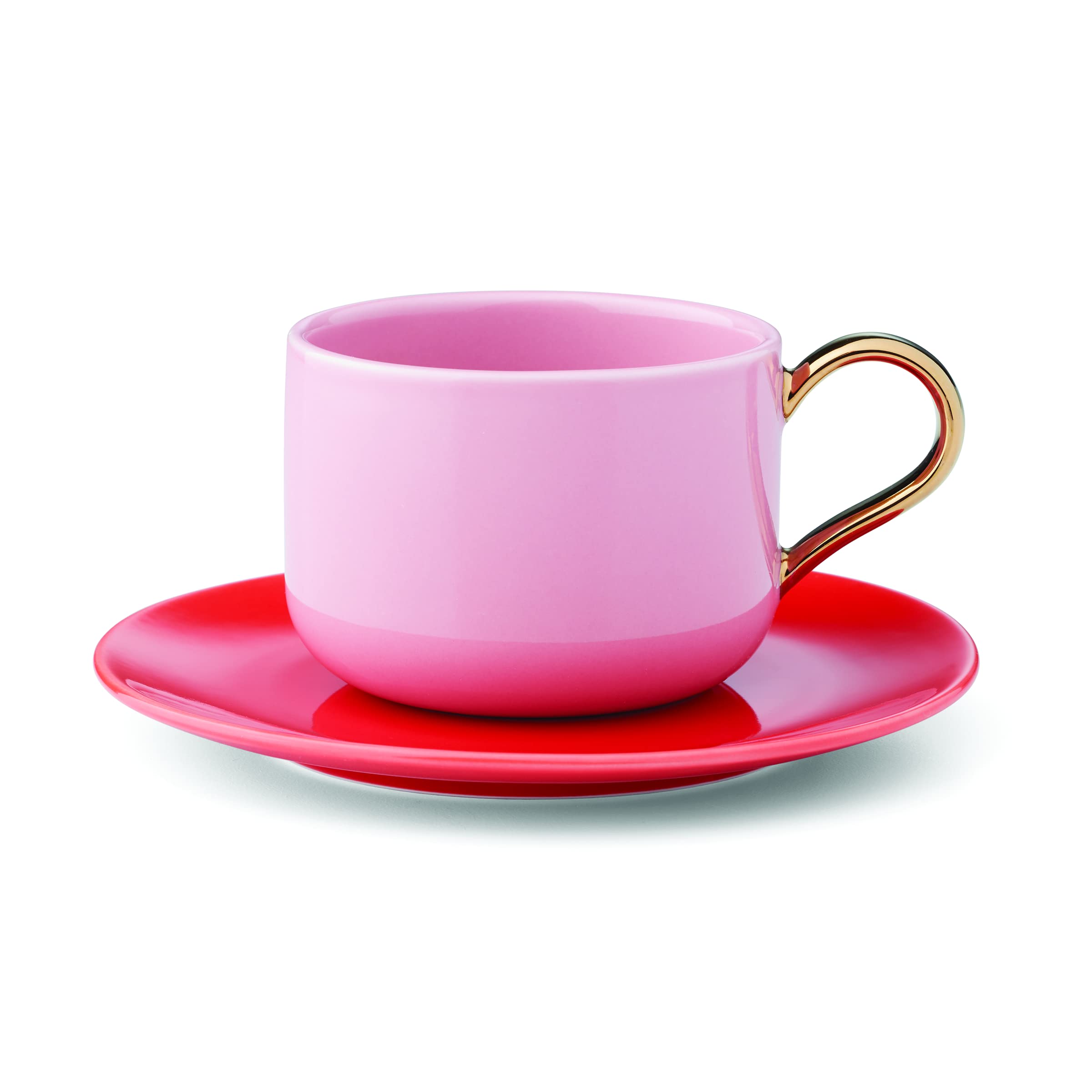 Kate Spade New York Make It Pop Cup & Saucer Set, 1.30, Pink