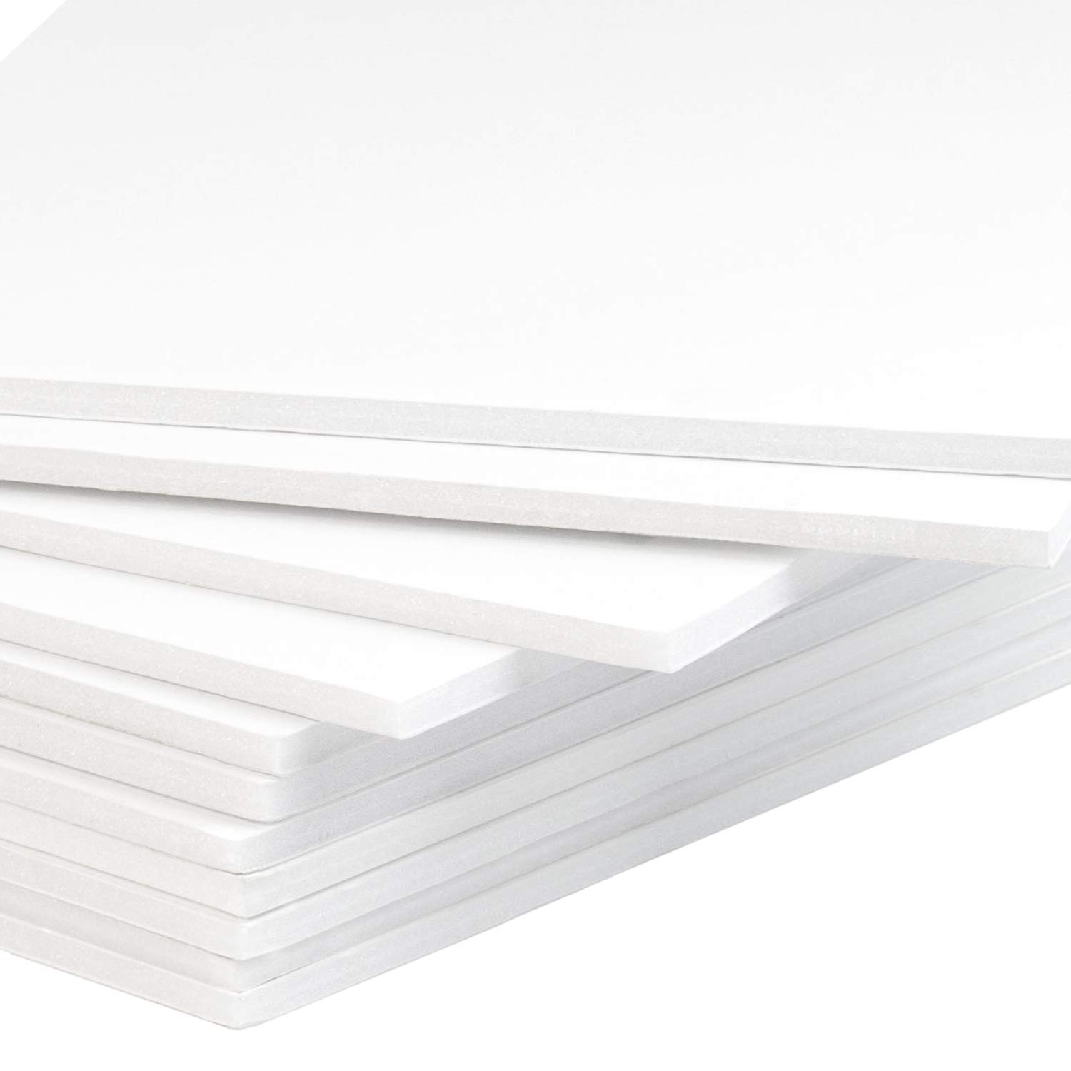 Mat Board Center, Pack of 10 1/8 White Foam Core Backing Boards (20x24, White)