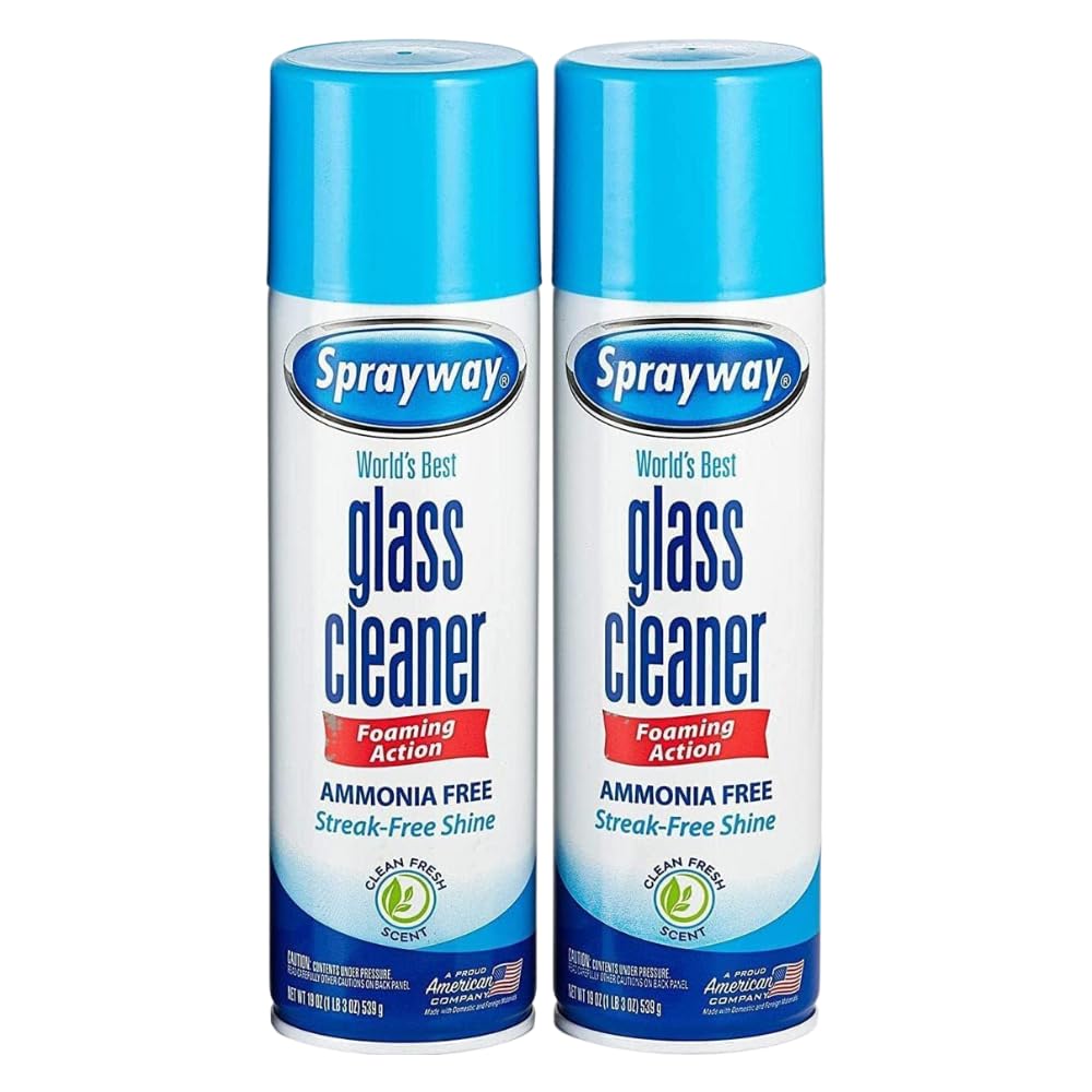 Swingline Sprayway, Glass Cleaner, 19 Oz Cans, Pack of 2