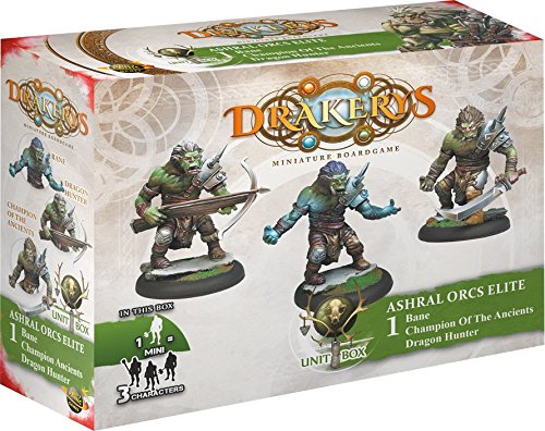 Don't Panic asub3303 Games – drakerys Elite Troops – Set of 3 Figures – ashral Orcs