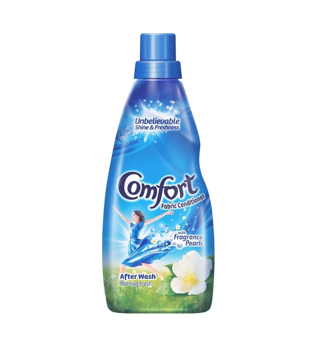 Comfort Morning Fresh Fabric Conditioner 860 mL | After Wash Liquid Fabric Softener | Softness, Shine & Long Lasting Freshness