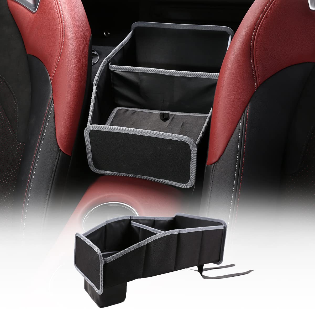 TongShengCar Seat Organizer and Storage,Car Seat Storage Bag Compatible with Toyota Supra GR A90 A91 MK5 2018 2019 2020 2021 2022 2023 2024 (Black)