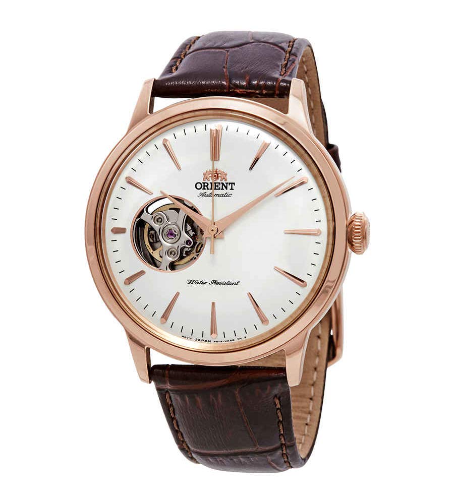 Orient Classic Open Heart Automatic White Dial Men's Watch RA-AG0001S10B