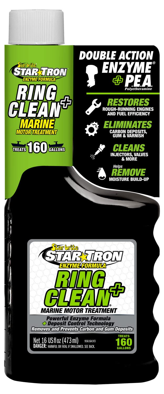 STAR BRITEStar Tron Ring Clean Plus Deposit Control - Cleans Injectors, Valves, & Entire Engine to Restore Power & Efficiency - 16 OZ Treats 160 Gallons (095616)