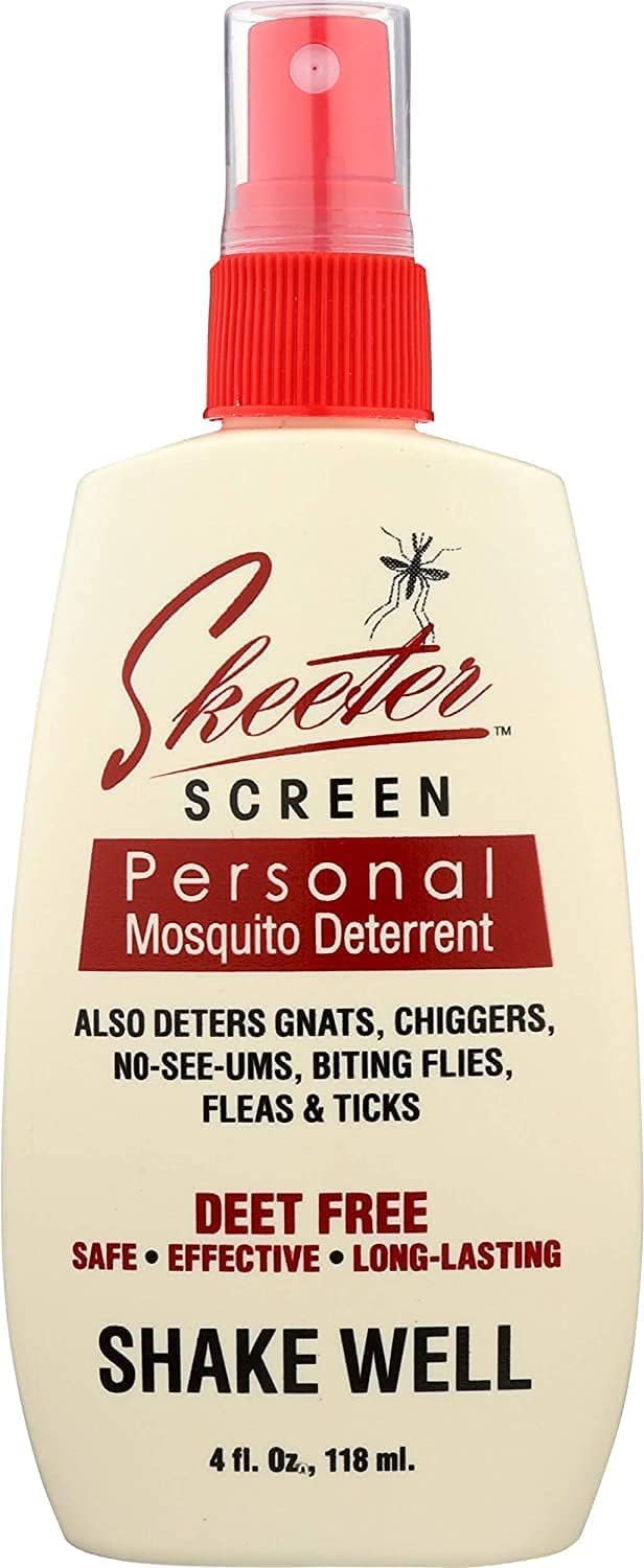 Skeeter Screen 90200 Mosquito Deterrent Spray, 4 oz, Red