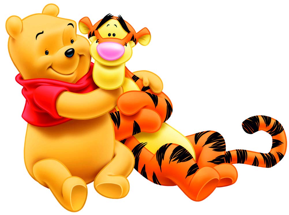 Meetcute™ Beautifull Pooh and Tiger Wall Sticker for childroom( PVC Vinyl Size : 56 cm X 61cm )