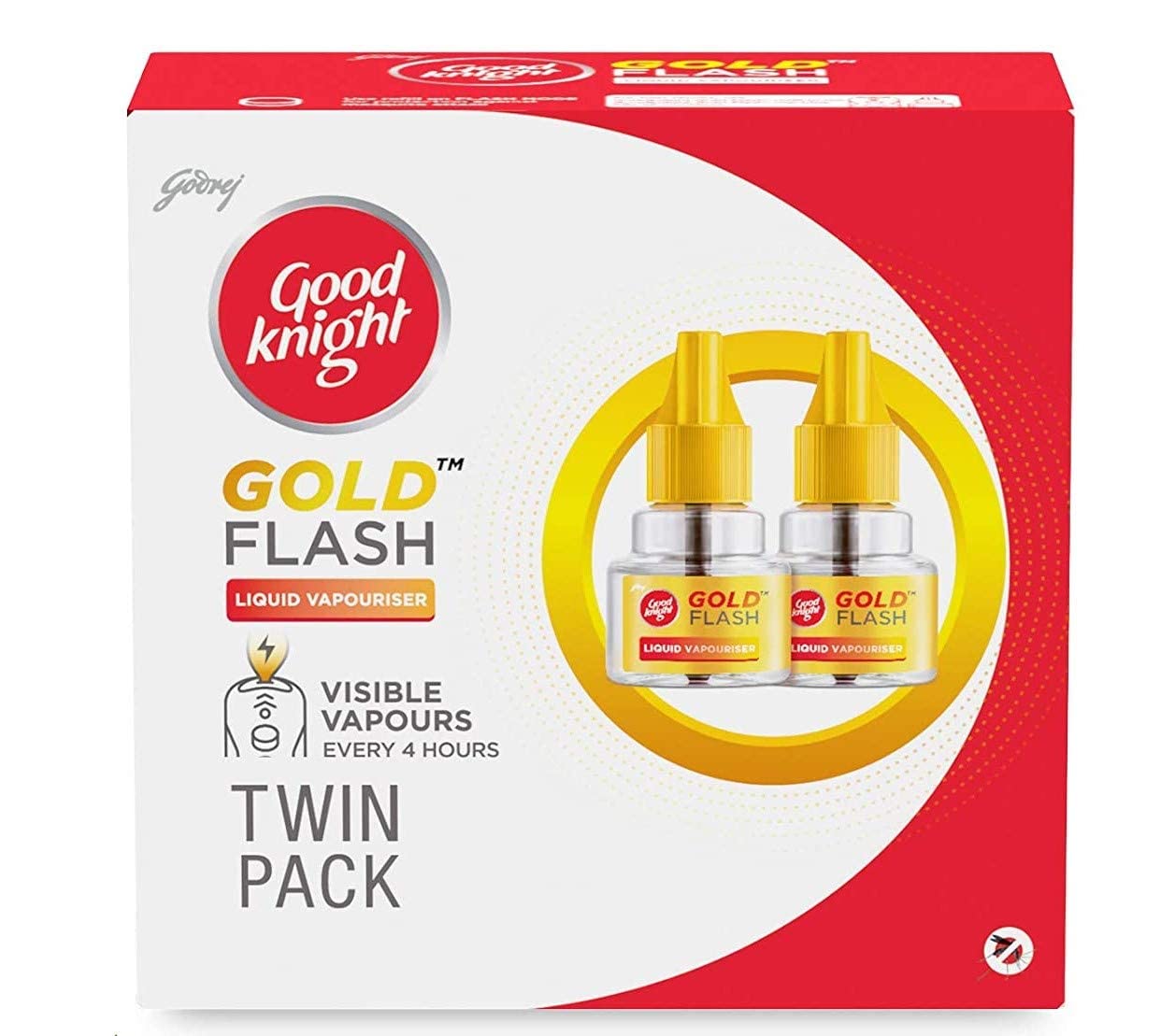 Good KnightGold Flash Liquid Vapourizer | Mosquito Repellent Refill | Pack of 2 (45ml each)