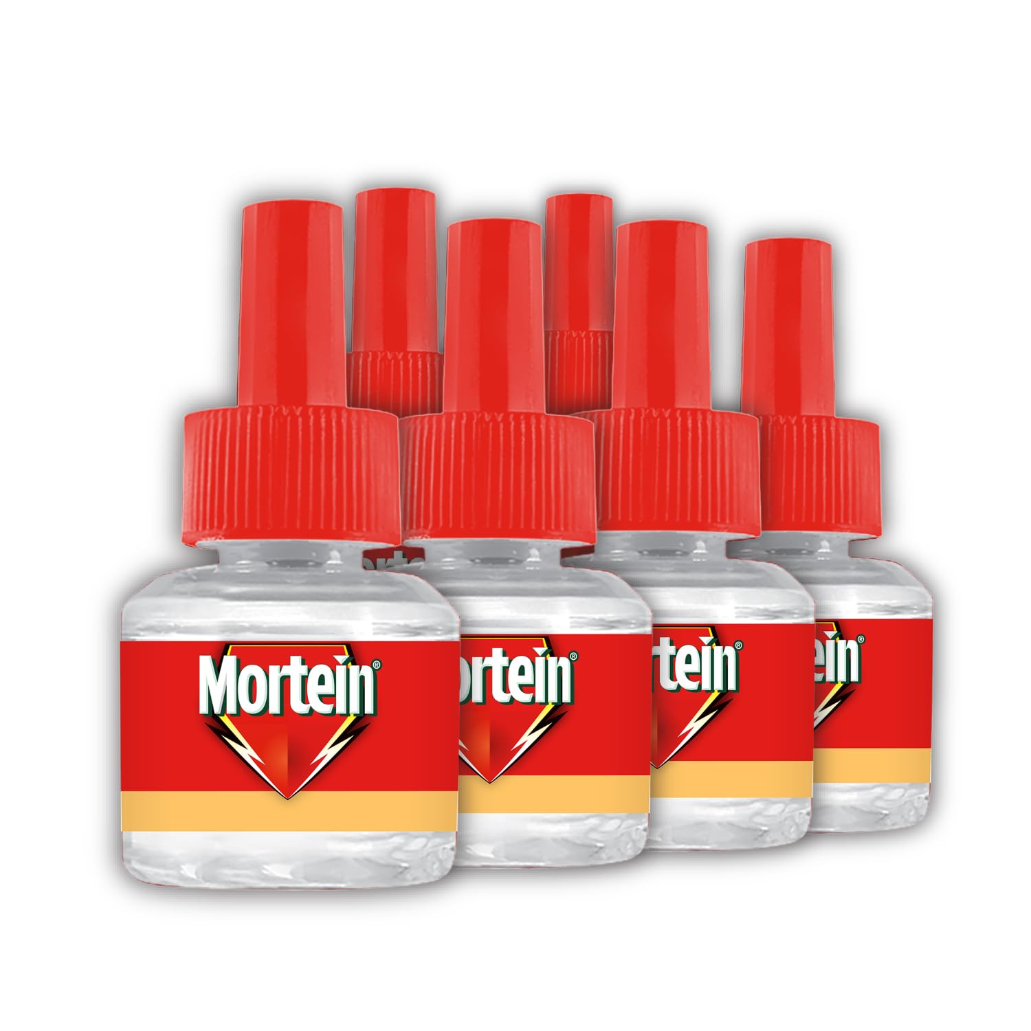 Mortein 45ml x 6 (Buy 4 Get 2 Free) Fits All Machines | SmartPlus Mosquito Repellent Refill | Mosquito Repellent & Killer | 100% Protection from Dengue Mosquitoes, Pack of 6