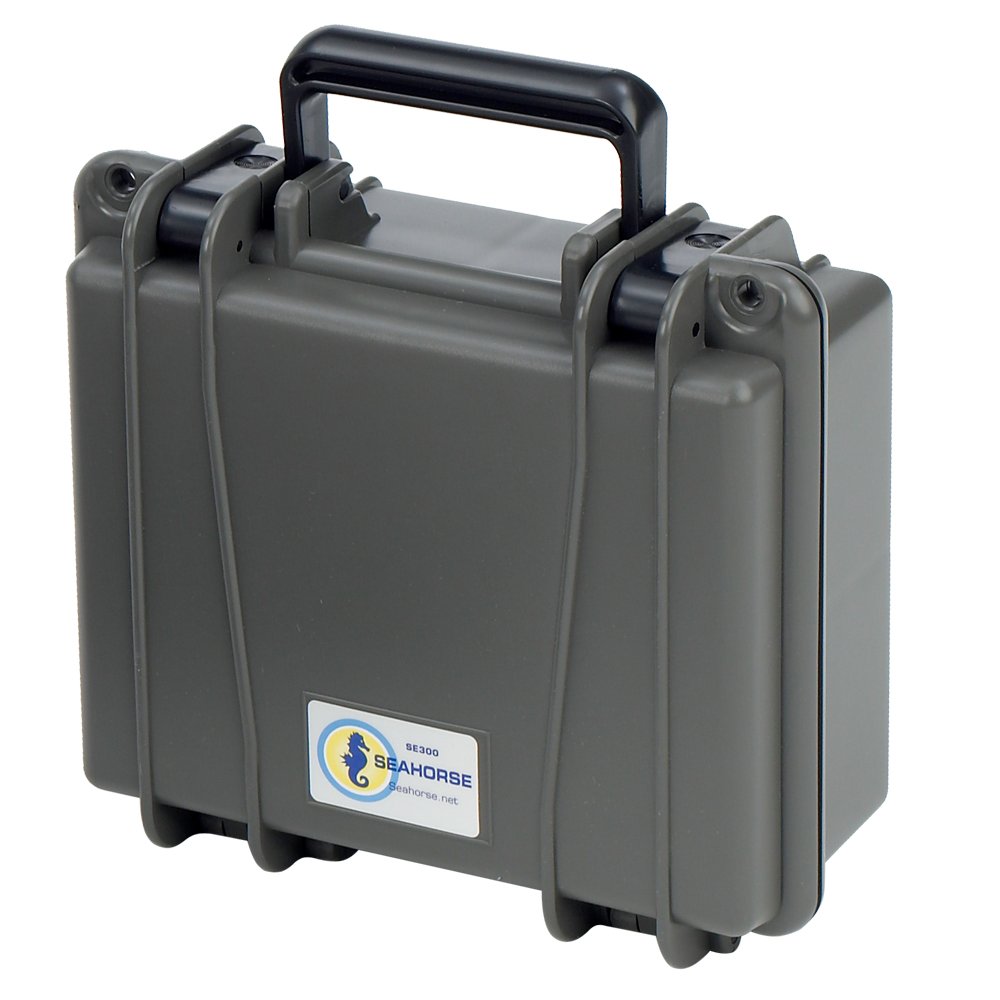 Seahorse300 Heavy Duty Protective Dry Box Case - TSA Approved/Mil Spec / IP67 Waterproof/Airtight/USA Made for First Aid Kits, Emergency Box, Camera