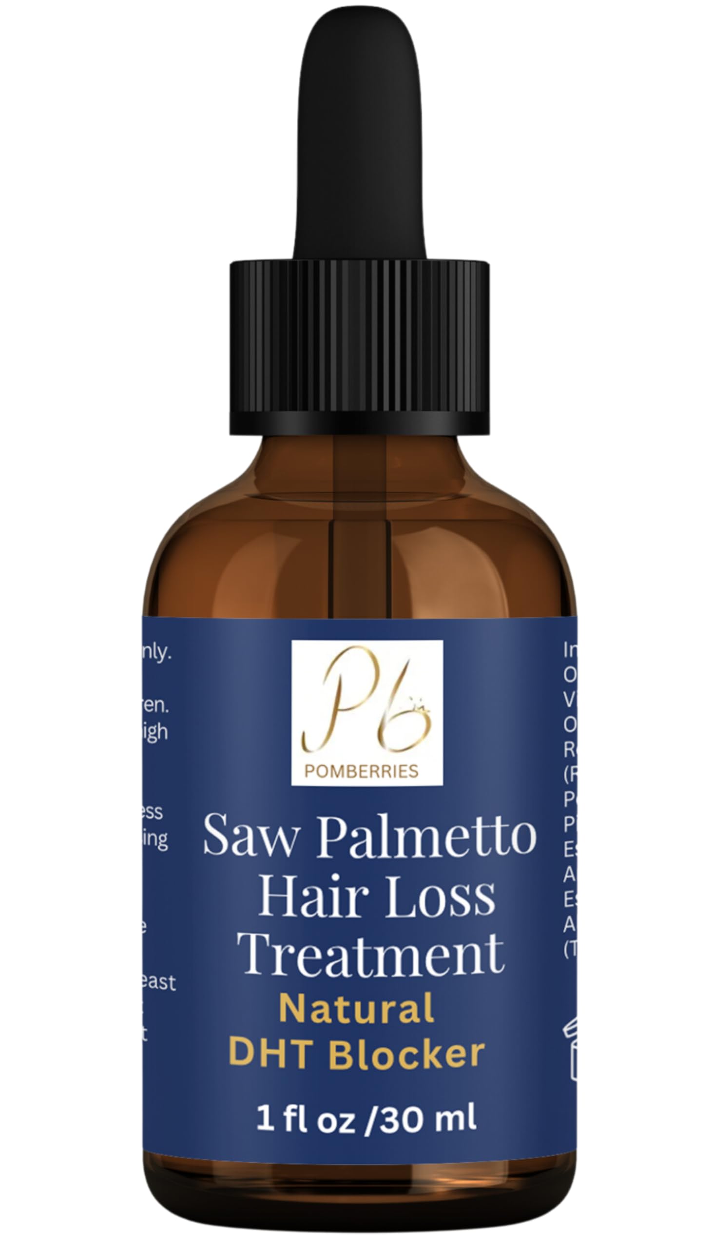 Saw Palmetto Hair Loss Treatment with Rosemary, Lavender, Tea Tree Essential Oils - Stimulate Follicles, Strengthen Roots, Saw Palmetto Oil for Hair Growth & Thickness, Nourish Scalp, Reduce Hair Loss