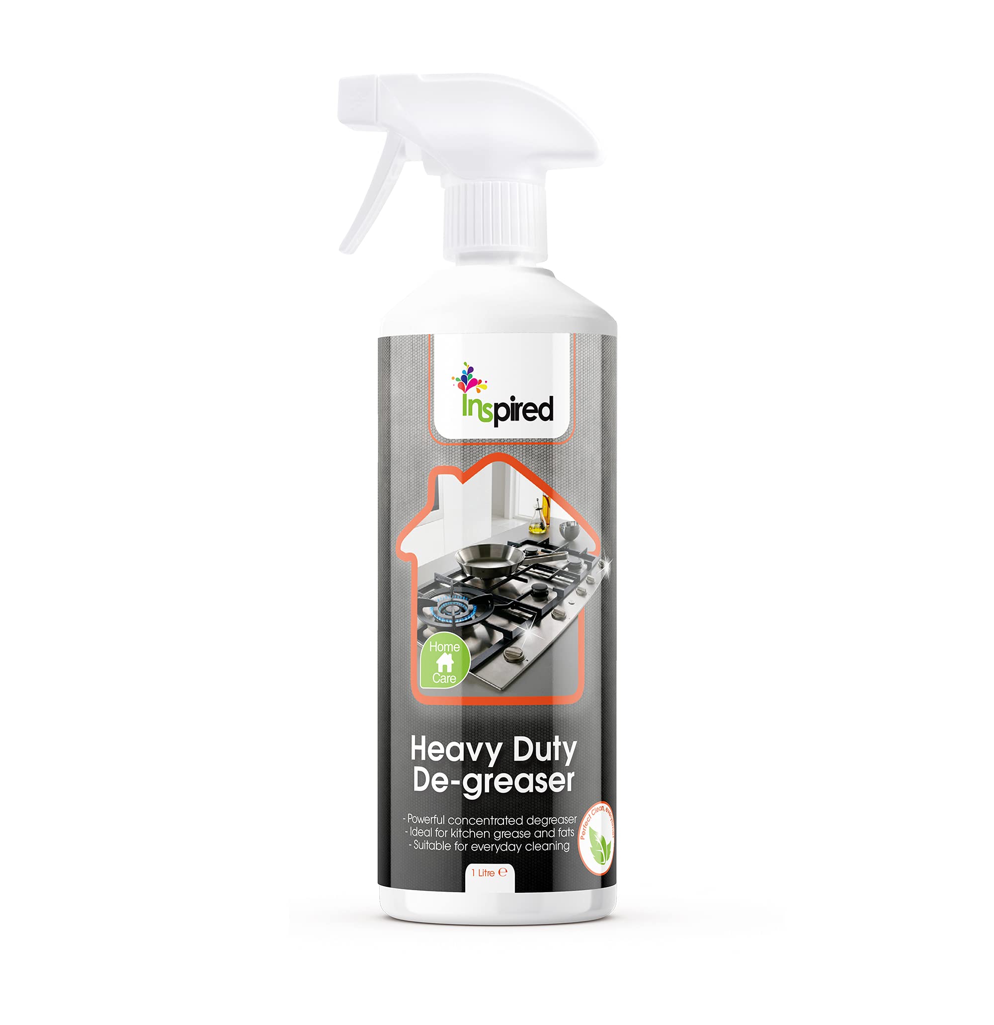 Inspired FAM0125 Heavy Duty Degreaser | for Kitchens | Suitable for Most Surfaces, Clear, 1 Litre