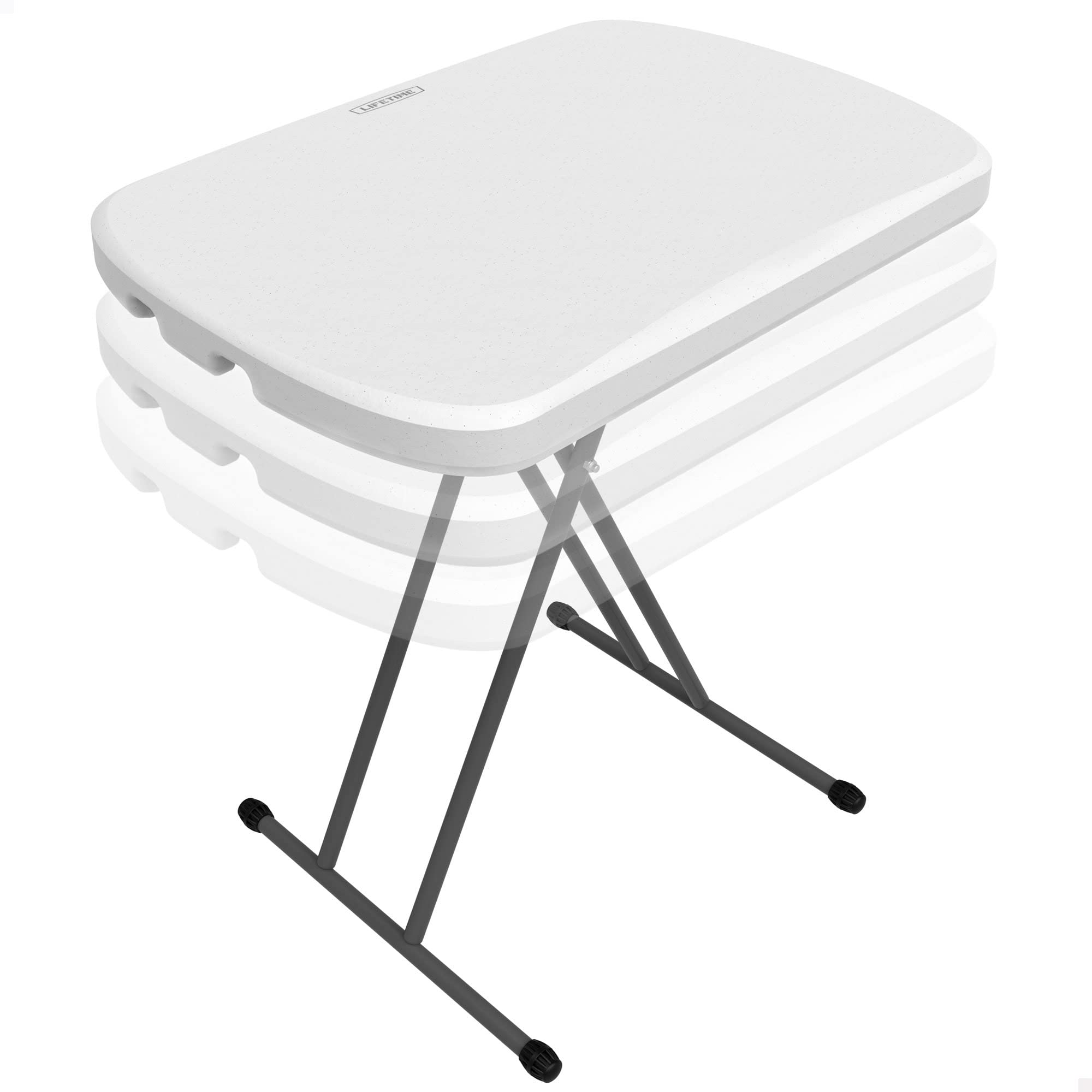 Lifetime 26-Inch Folding Table, Adjustable Picnic Table