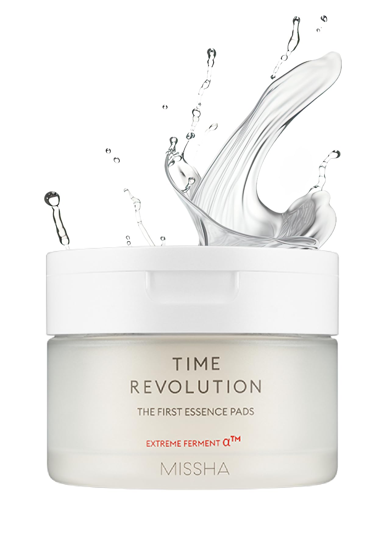 MISSHATime Revolution The First Essence Toner Pads (75 pads) - Exfoliating Pads Enhanced with AHA, Moisturizing, Larger Size, Advanced Ferment Absorption