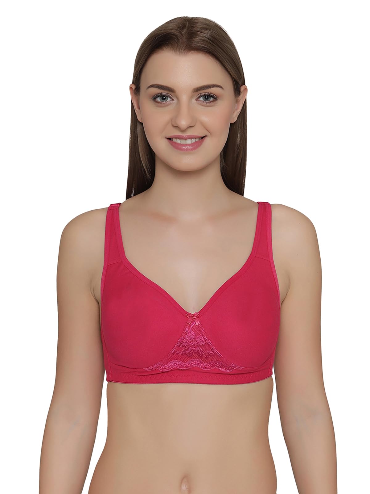 Clovia Women's Cotton Rich Double Layered Non-Wired T-Shirt Bra