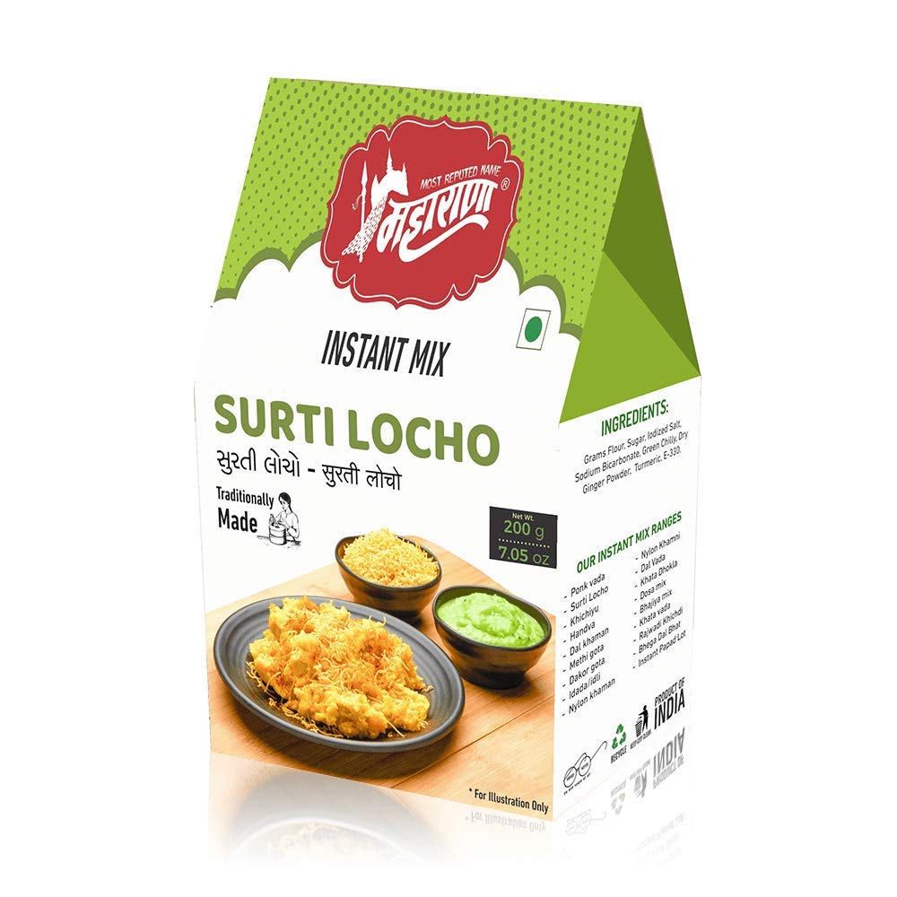 Maharana Special Instant Surti Locho - Natural and Fresh Spices Masala, Healthy and Flavourful Snacks by Authentic Taste Enjoyed As Breakfast, Anytime Or As A Light Dinner. (5)