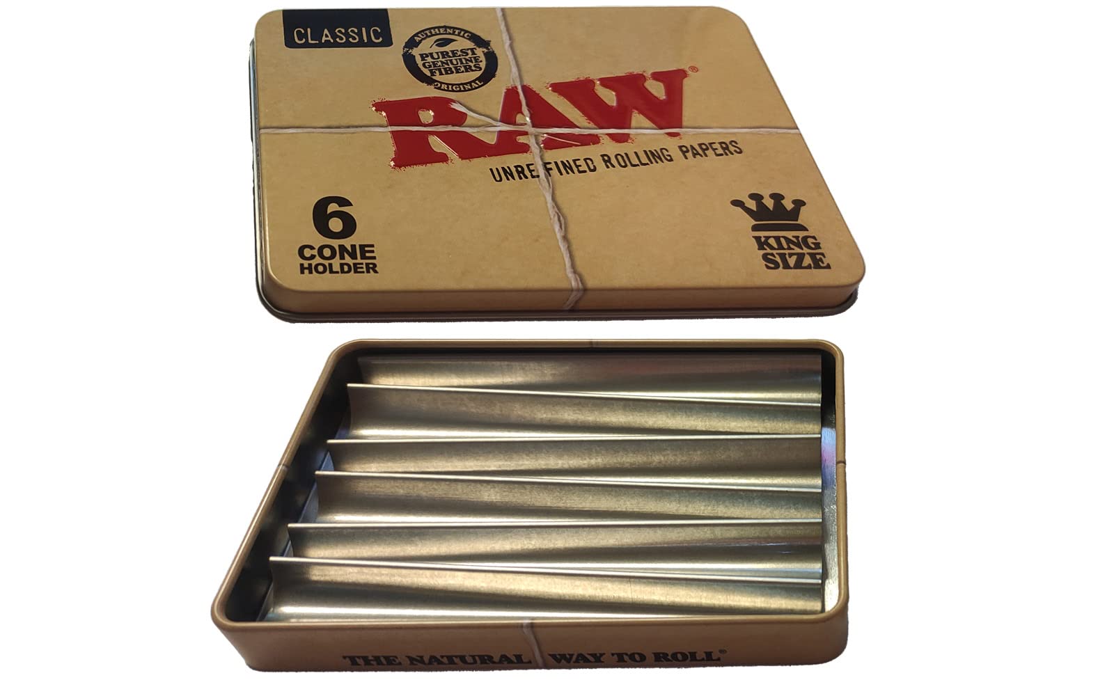 RAW Tin 6 Cone Holder King Size