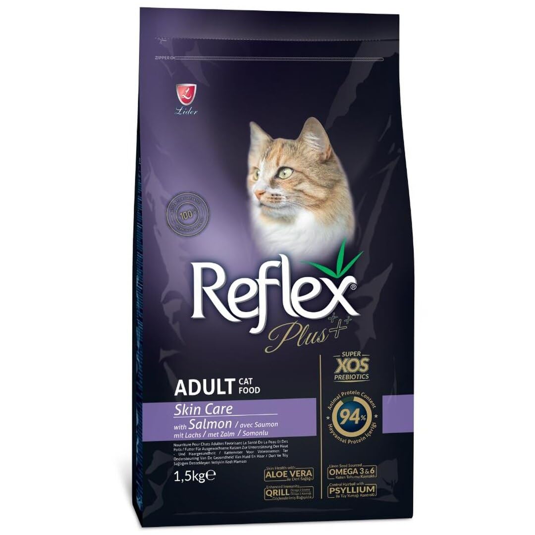 Reflex Plus Adult CAT Food Skincare Salmon 1.5KG