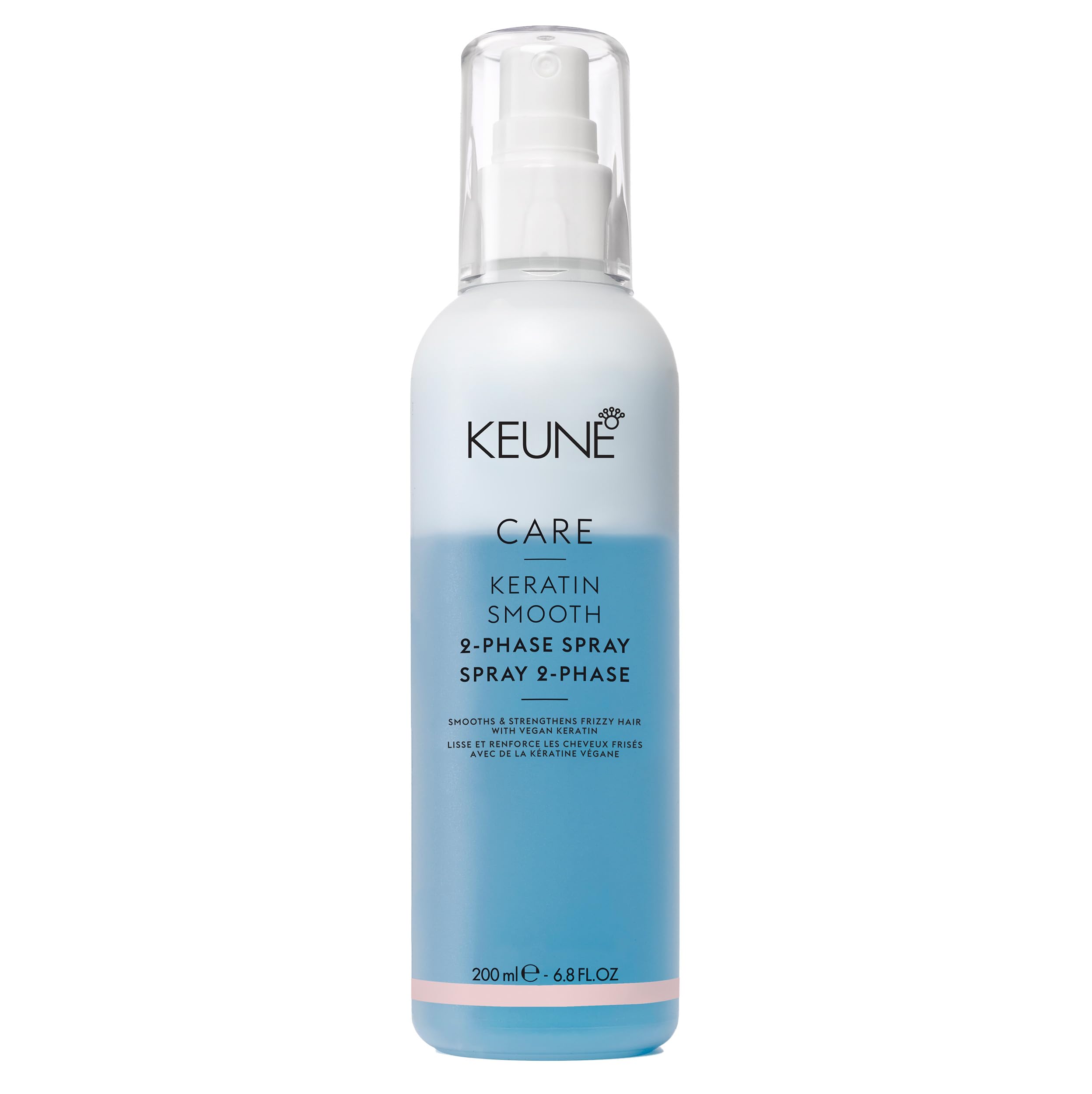 Keune Care Line Keratin Smooth 2 Phase Spray - Biphasic Moisturizing Anti-Frizz Spray 200 Ml