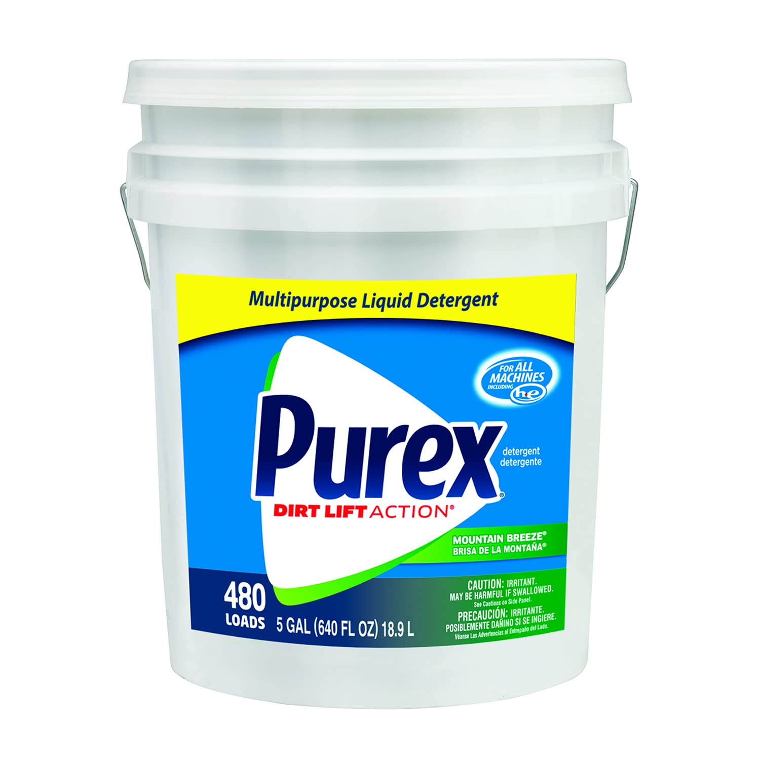 PurexProfessional Mountain Breeze Multipurpose Liquid Detergent, 5 Gallon Pail, 480 Loads, 1 Count Pail