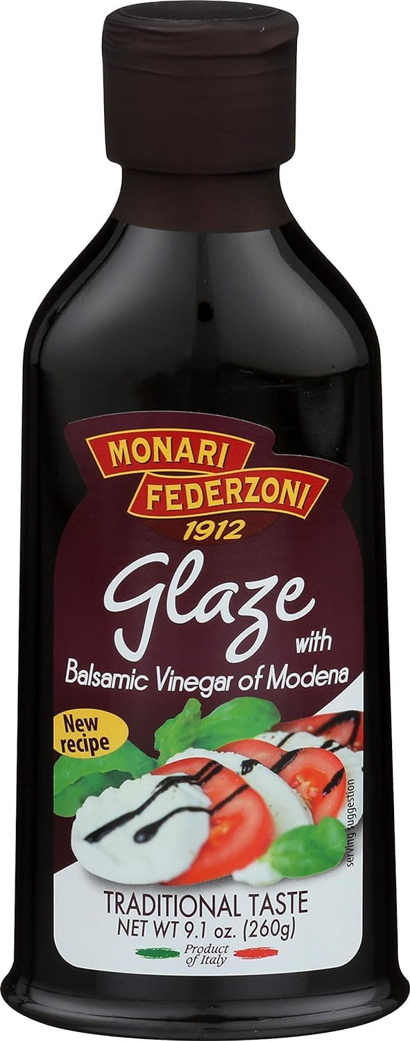 Monari Federzoni Glaze with Balsamic Vinegar of Modena, Product of Italy, Traditional Taste, 9.1 oz (Pack of 6)