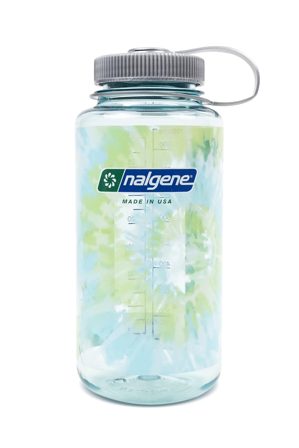 Nalgene348825 Wide Mouth 32oz Seafoam - Tie-Dye Seafoam/Platinum