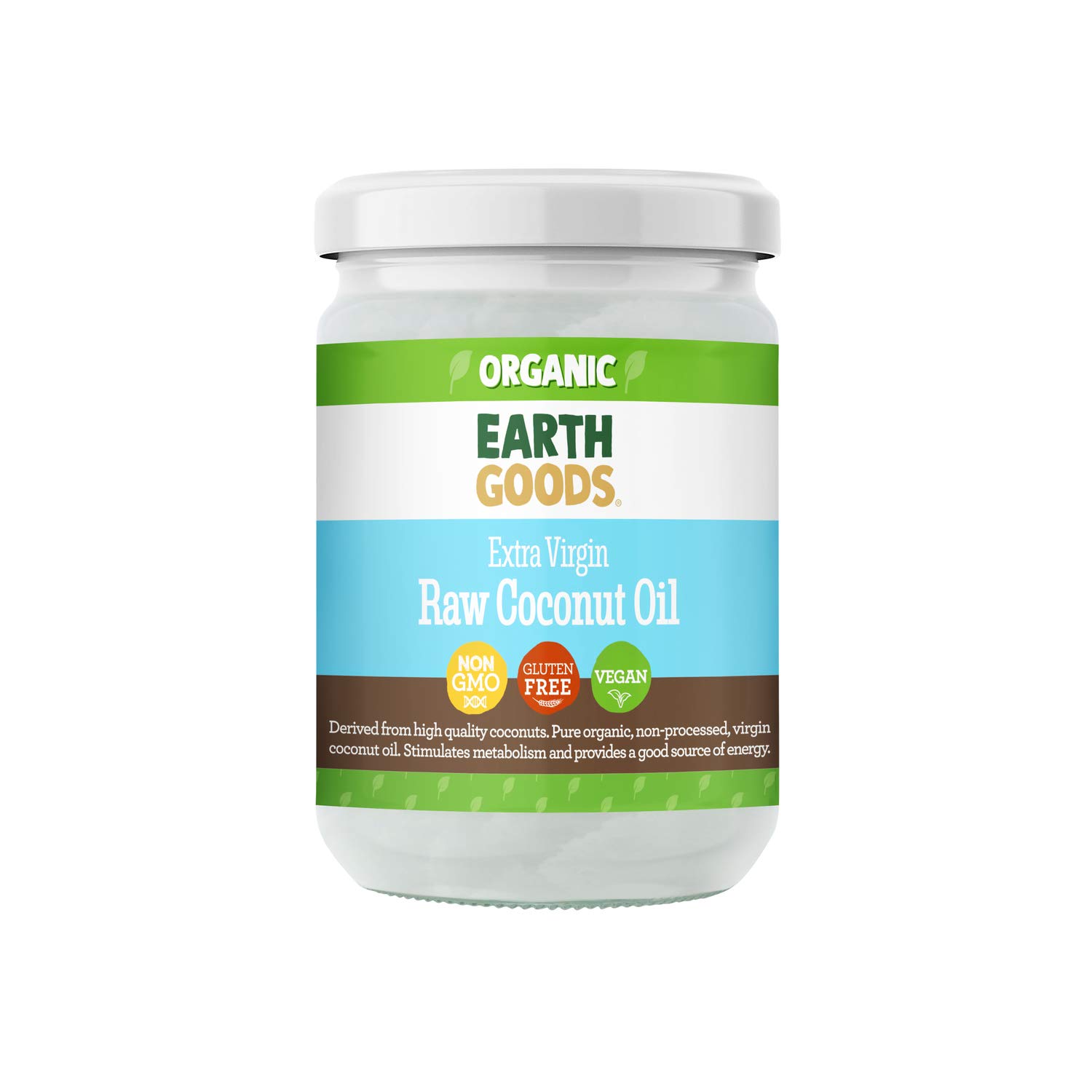 Earth Goods Organic Extra Virgin Coconut Oil Non-gmo; Gluten-Free; Vegan 500ml