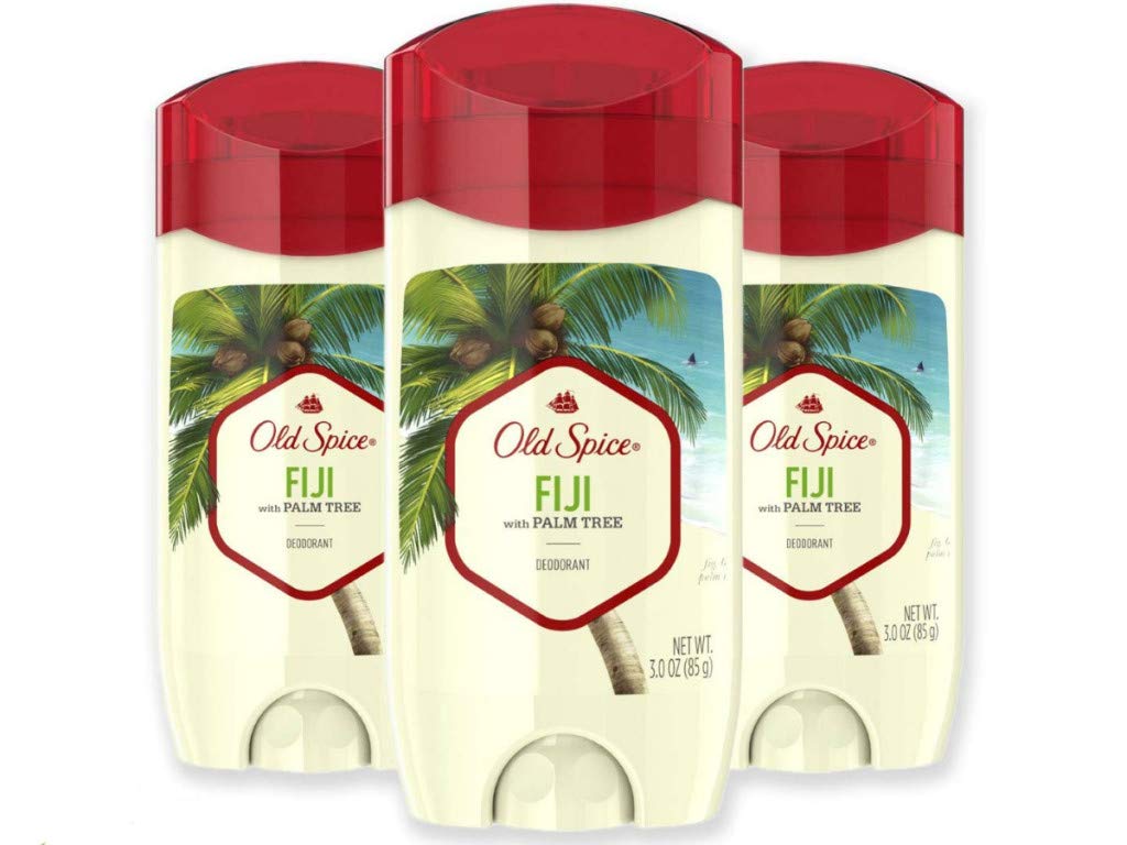 Old SpiceAluminum Free Deodorant for Men, Fiji with Palm Tree Scent, 3.0 Ounce, (Pack of 3)