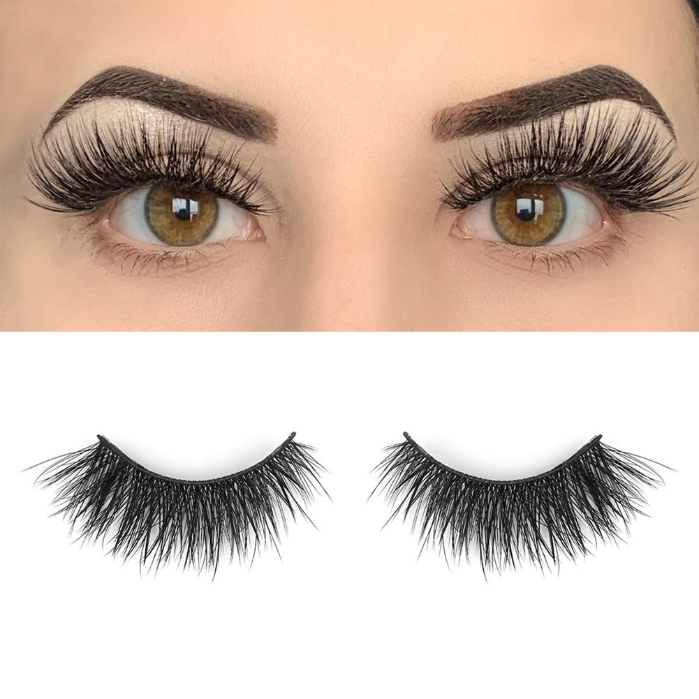 BEPHOLAN Extra Long Dramatic False Eyelashes| Synthetic Fiber Material| 3D Mink Lashes| Reusable| 100% Handmade & Cruelty-Free| XMZ127