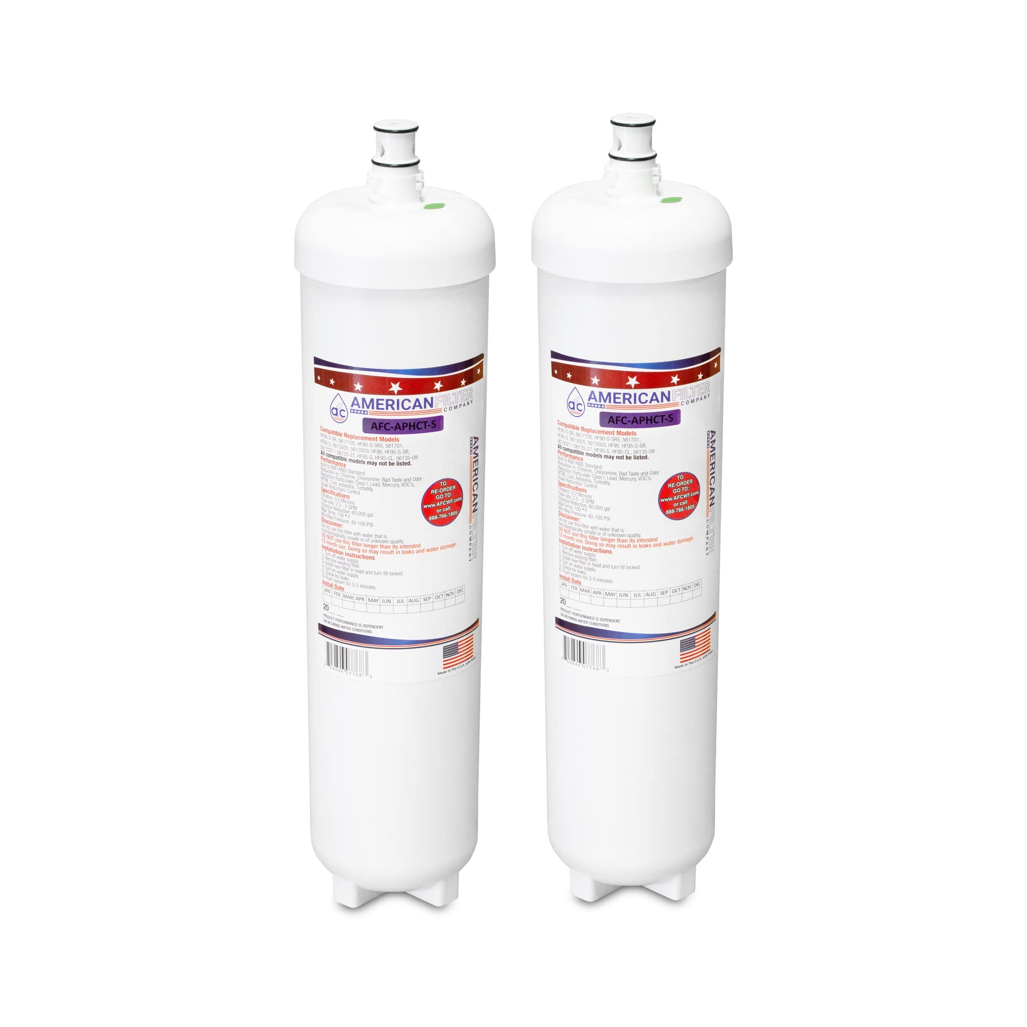 AFC Brand, Water Filter, Model # AFC-APHCT-S, Compatible with 3M(R) HF90 Replacement Water Filter Cartridge 2 - Filters