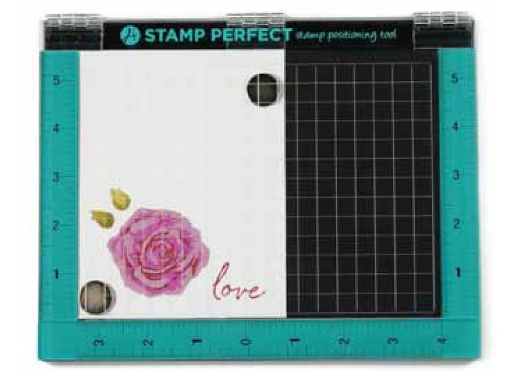 Hampton Art 7x9 Stamp Perfect Positioning Tool, Synthetic Material, Multi-Colour, 21.4 x 30.6 x 2.5 cm