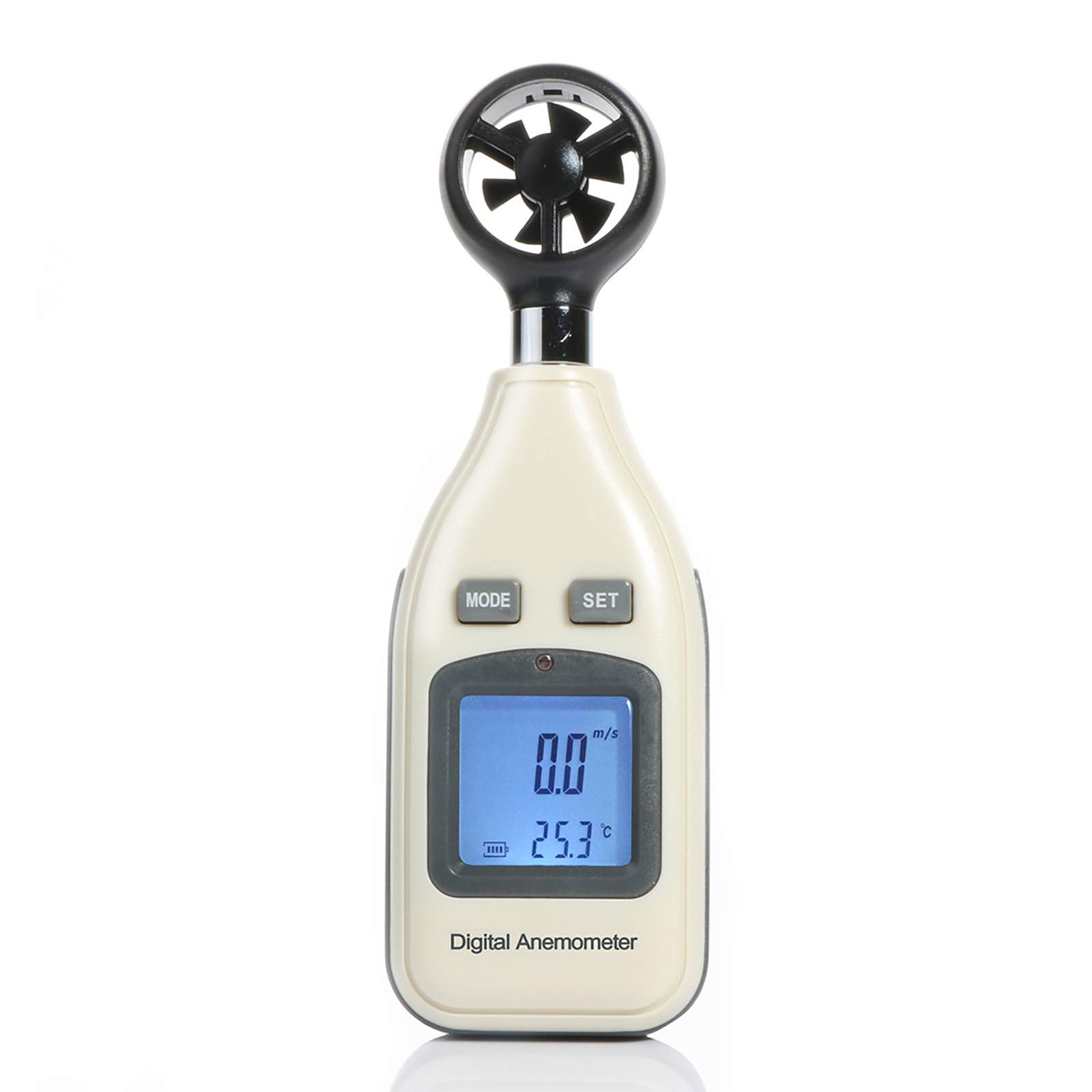 Digital Wind Speed Meter Gauge, Handheld Wind Speed Meter Anemometer, High-definition LCD Backlight Display, Six-blade Wind Wheel, Multi-function Test Wind Speed, Wind Temperature