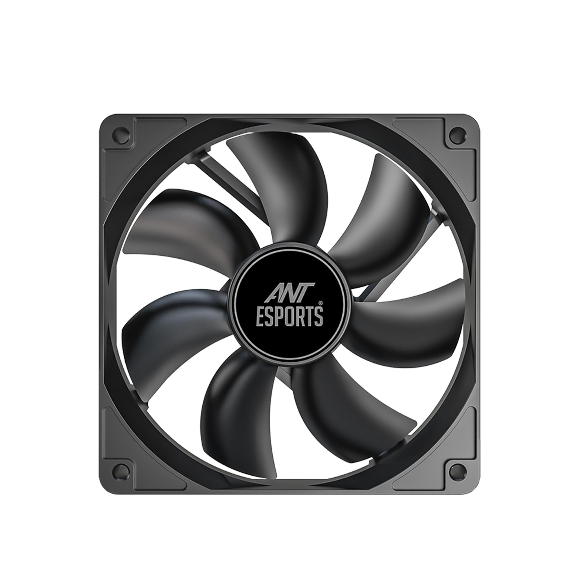 Ant EsportsCarbonflow 120mm Case Fan - Black, 7 Precision-Crafted Blades for Optimal Airflow, 1300 RPM, 40.0 CFM Airflow