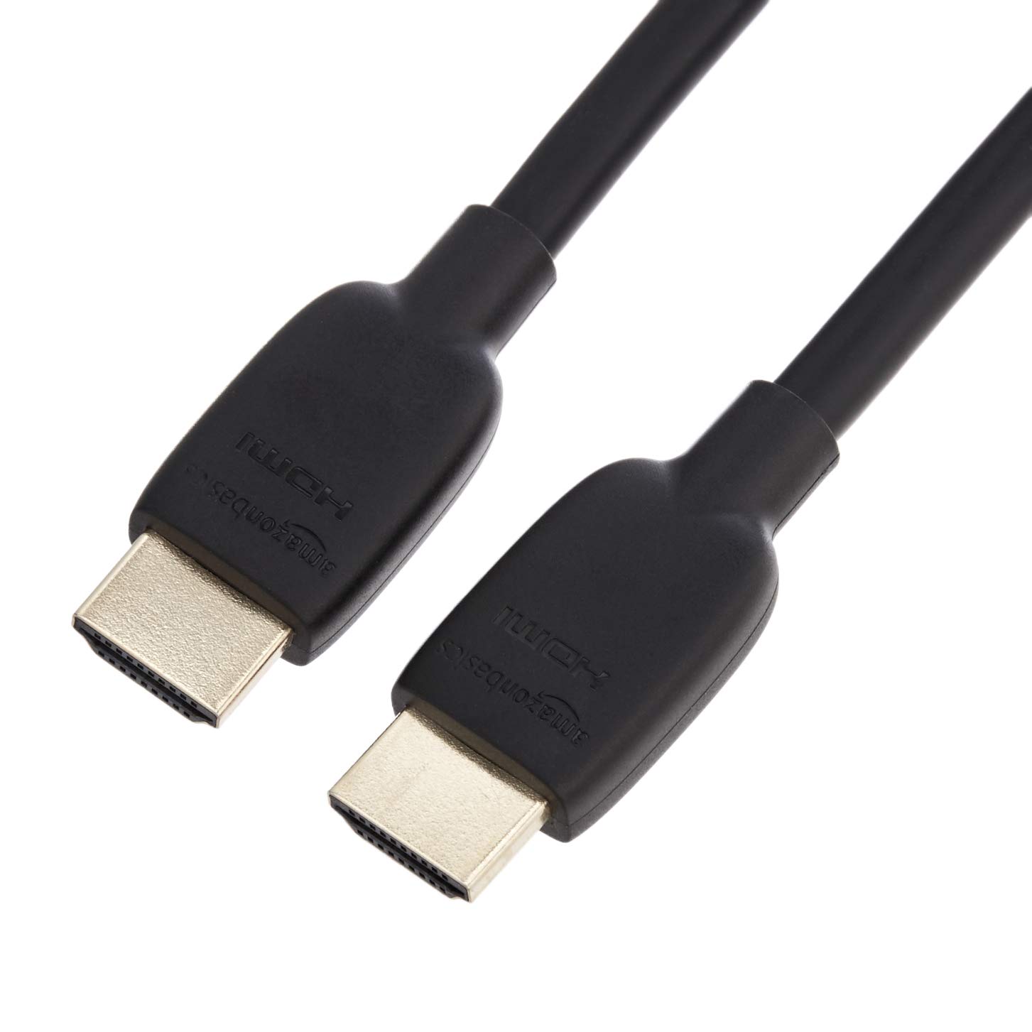 Amazon Basics HDMI Cable, 48Gbps High-Speed, 8K@60Hz, 4K@120Hz, Gold-Plated Plugs, Ethernet Ready, 10 Foot, Black