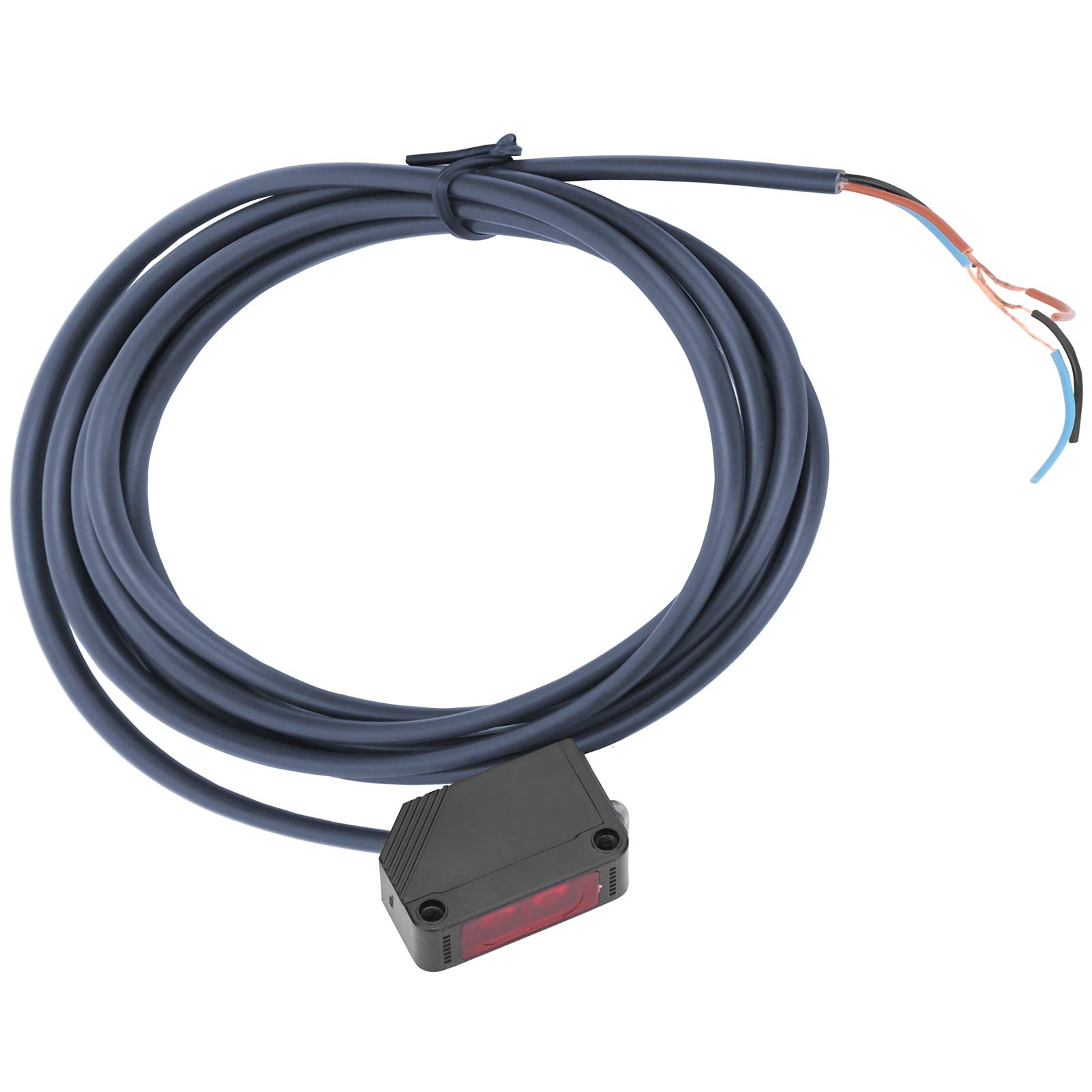 Eujgoov Infrared Photoelectric Switch, DC 12-24V Through-Beam Sensor with 1.93m Long Cable for Car Doors and Garages(E3Z-D82)