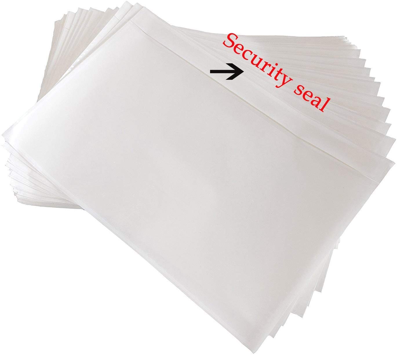 SJPACKSJPACK 500 7.5" x 5.5" Clear Adhesive Top Loading Packing List/Label Envelopes Pouches