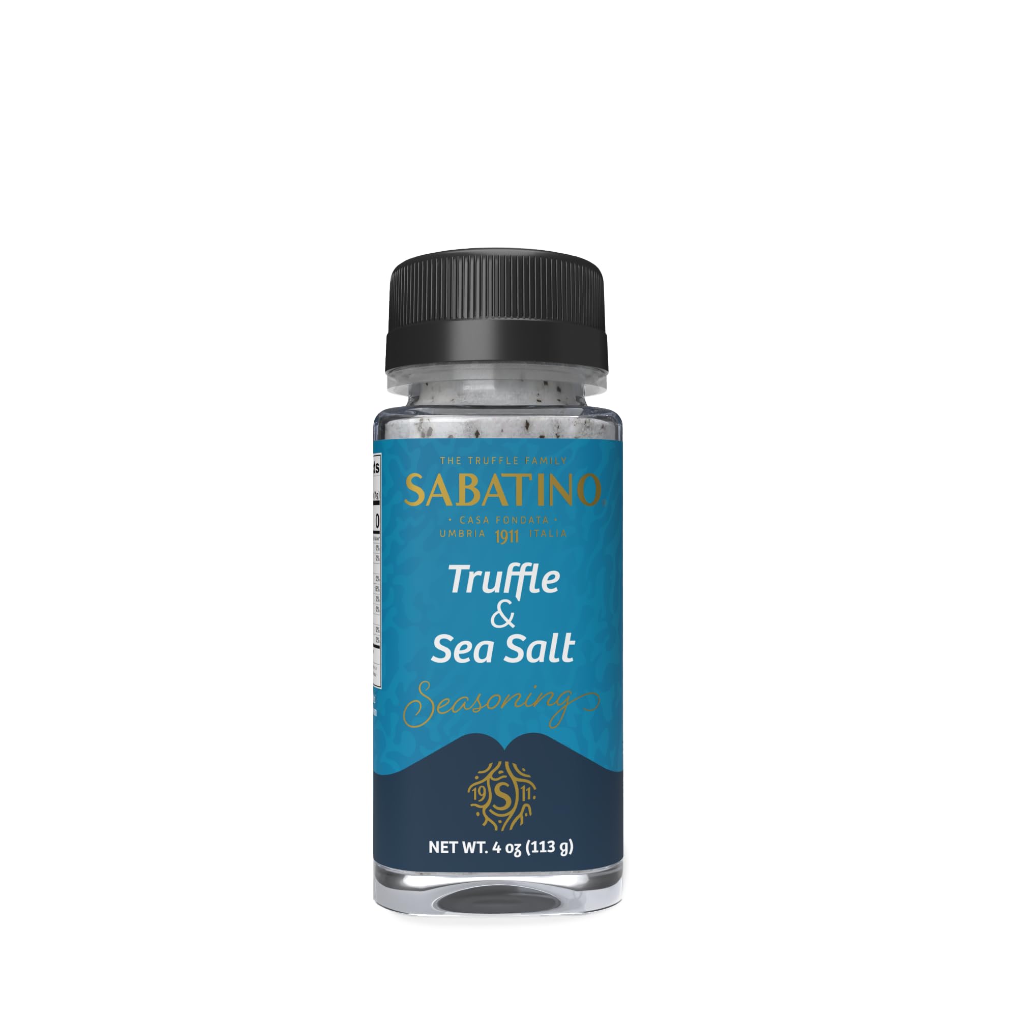 Sabatino Tartufi, Truffle Salt Seasoning ShakerAll Natural Gourmet Sicilian Sea SaltKosher NonGMO 113 g