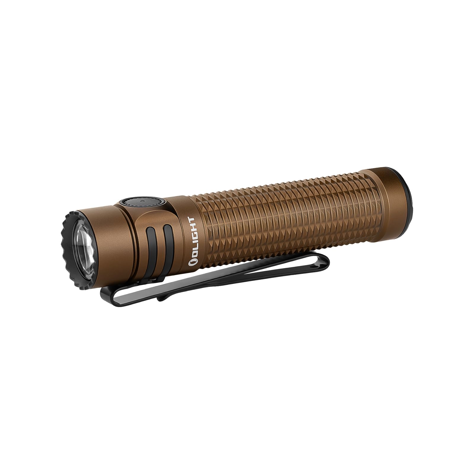 OLIGHT Warrior Mini3 1750 Lumens Rechargeable Tactical Flashlight with Dual Switch and Proximity Sensor, LED Flashlight for EDC, Outdoor, Camping and Emergency (Desert Tan)