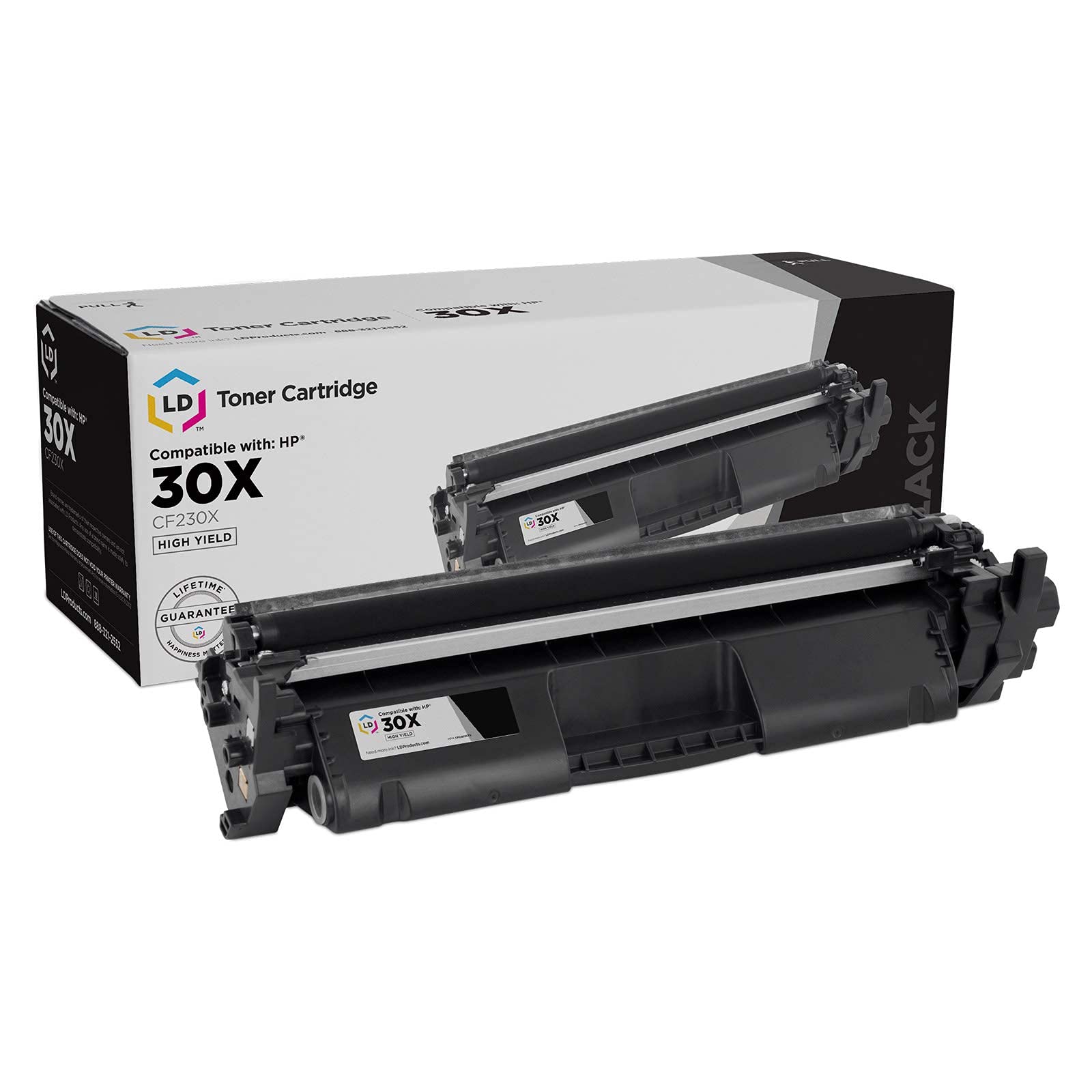 LD Products Compatible Replacement for HP 30X 30A CF230X CF230A Toner Cartridge High Yield (Black) for use in Pro: M203d, M203dn, M203dw, MFP M227d, MFP M227fdn, MFP M227fdw, MFP M227sdn