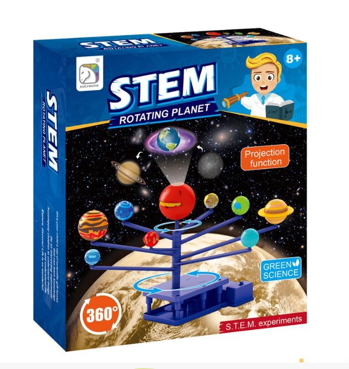 B&K Solar System Model Kit, Planet Planetarium Projector, Fun Learning & Education Toys, Arts and Crafts Science Kit, Astronomy Gifts Glow in The Dark for Boys & Girls.