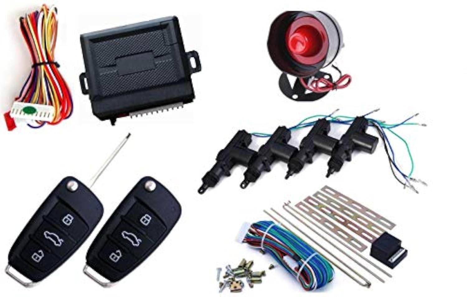 CAR CENTER LOCK WITH KEYLESS ENTRY ALARM SYSTEM