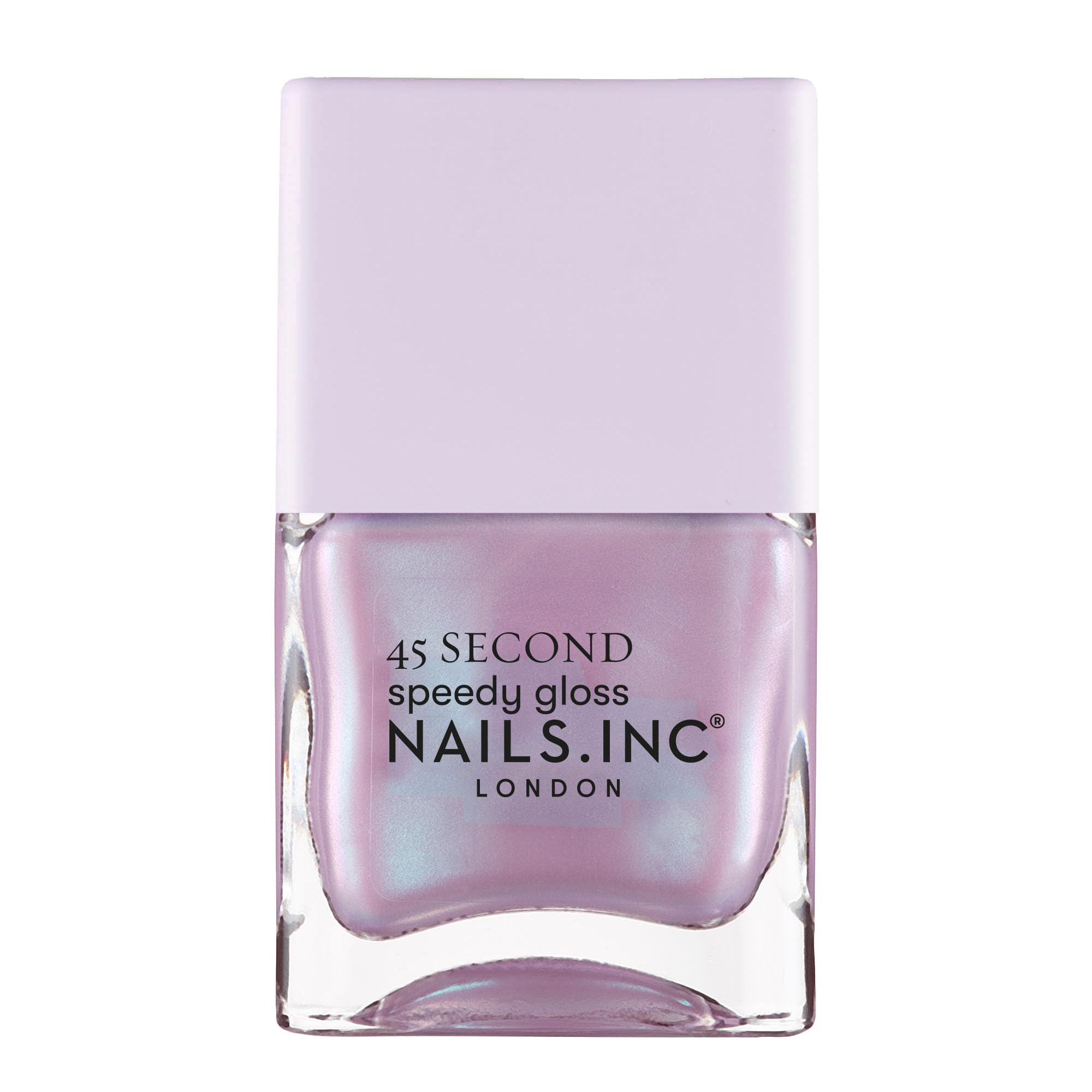 Nails.INC Quick Drying Nail Polish, Lana, Lilac and Blue Shimmer