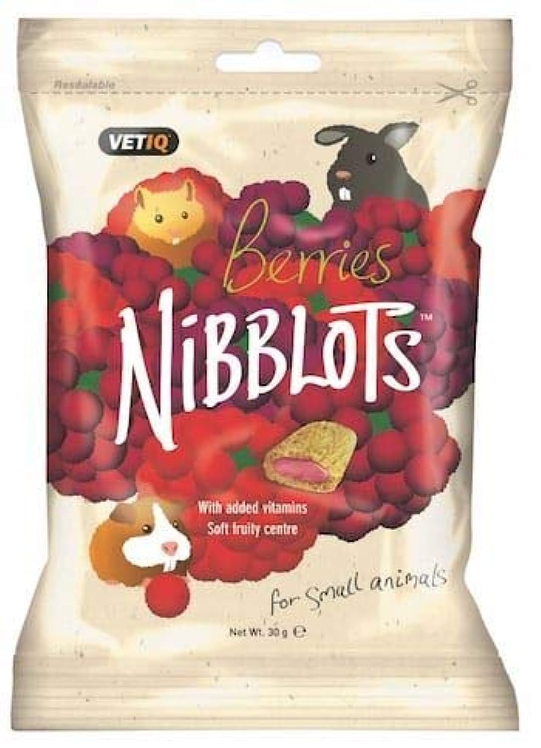 VetIQ Nibblots for Rabbit & Small Animals Berries x 3packs