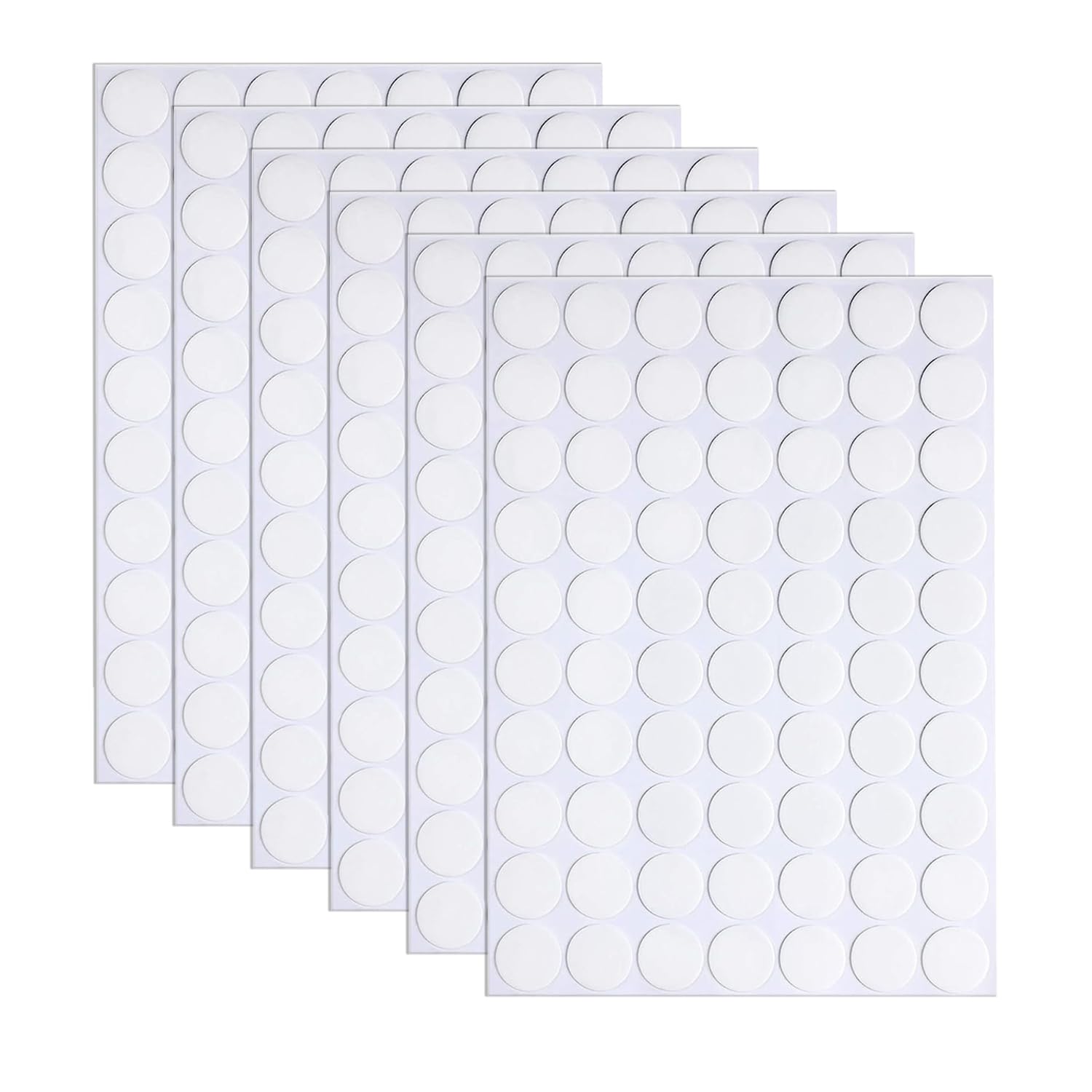 350pcs Clear Double-Sided Sticky Adhesive Dots, 6mm/0.24” Round Transparent Acrylic Nano Glue Pads Heavy Duty, Removable Waterproof Strong Traceless Sticker for Balloons Envelopes Note Craft Photo DIY