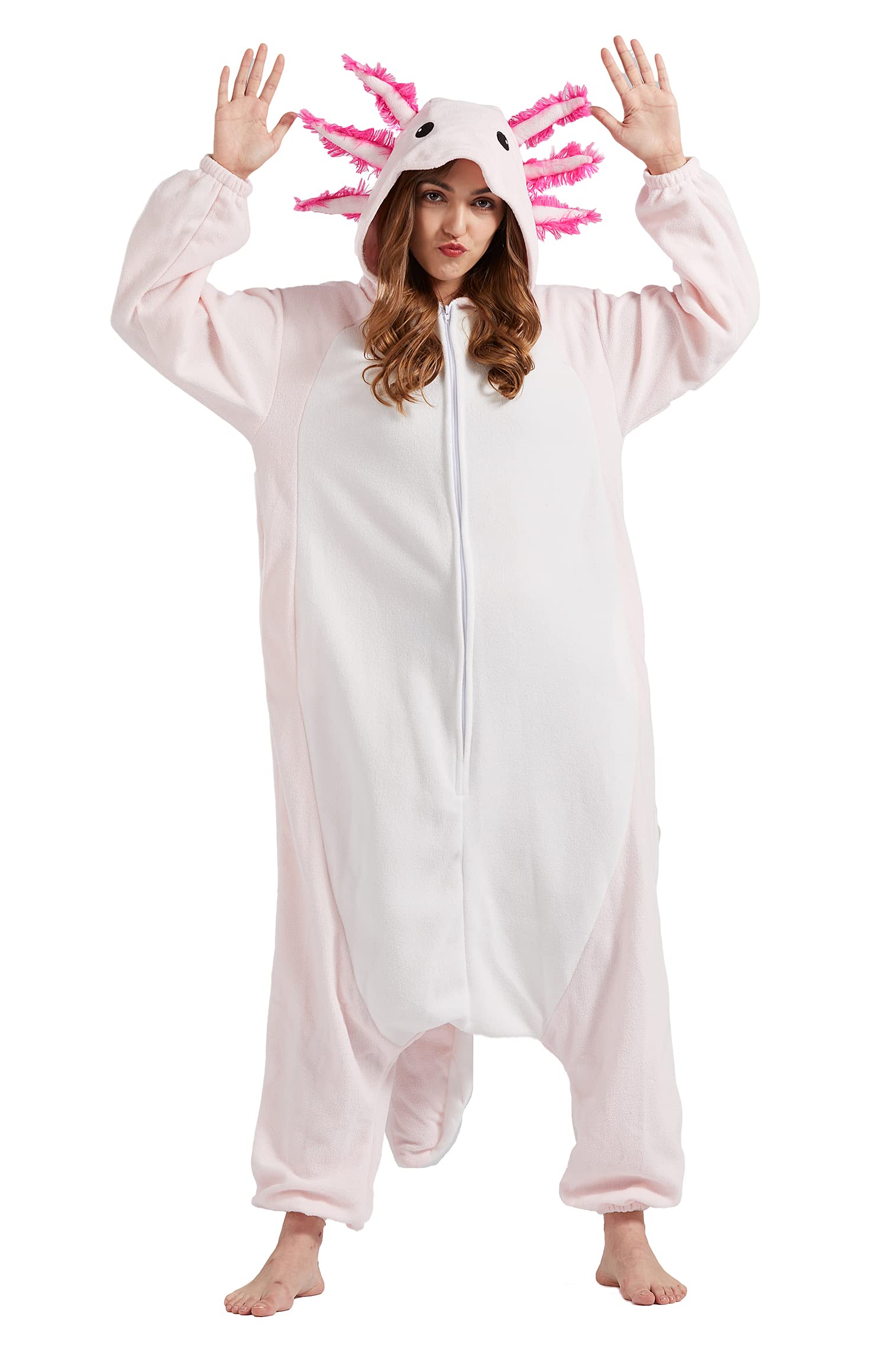 DELEY Unisex Adult Onesie Pajamas, Halloween Costume Animal One Piece Cosplay Suit Sleepwear Homewear