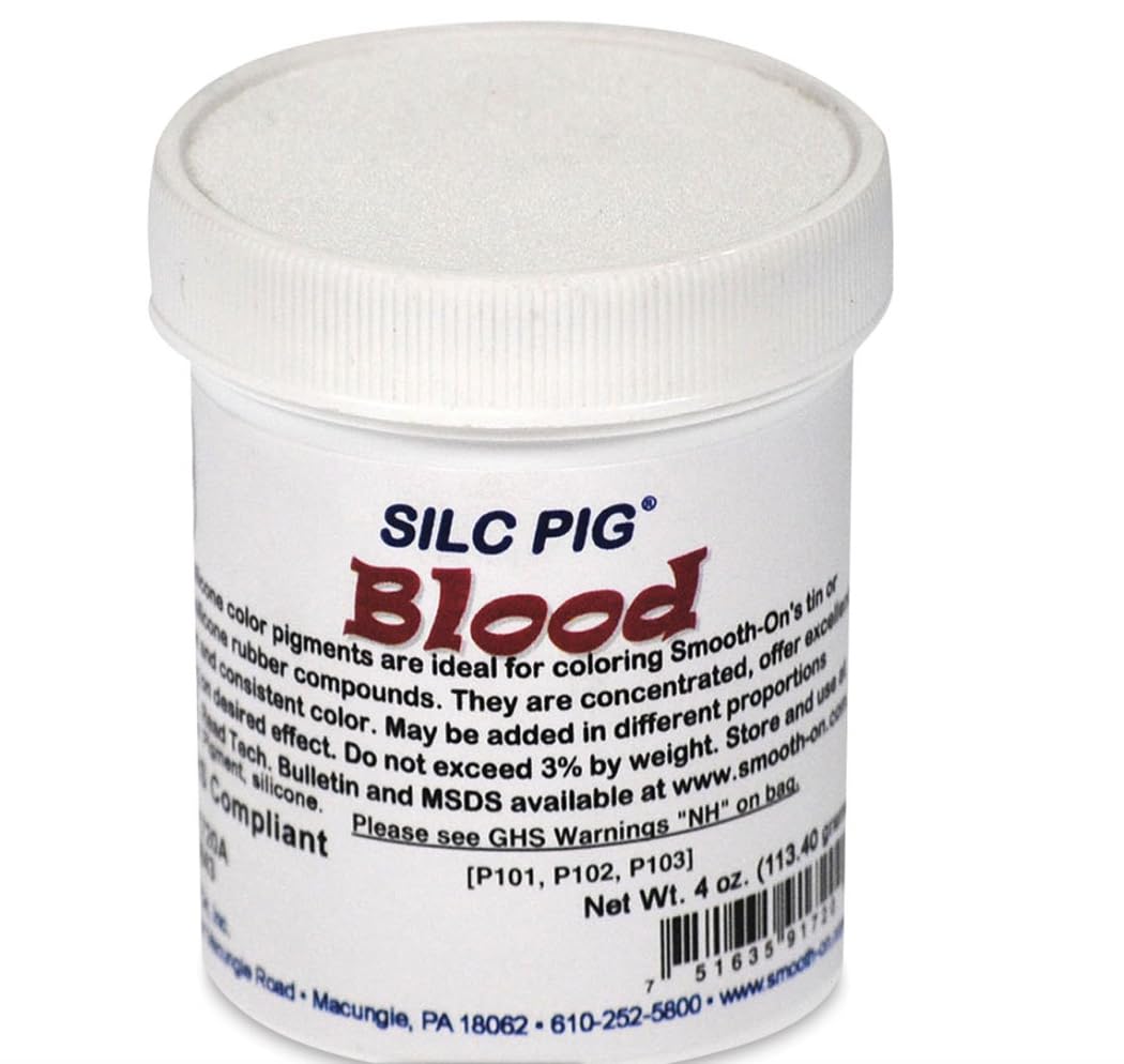 Smooth-On Silc Pig Silicone Color Pigment - Blood, 4 oz/113 Gram