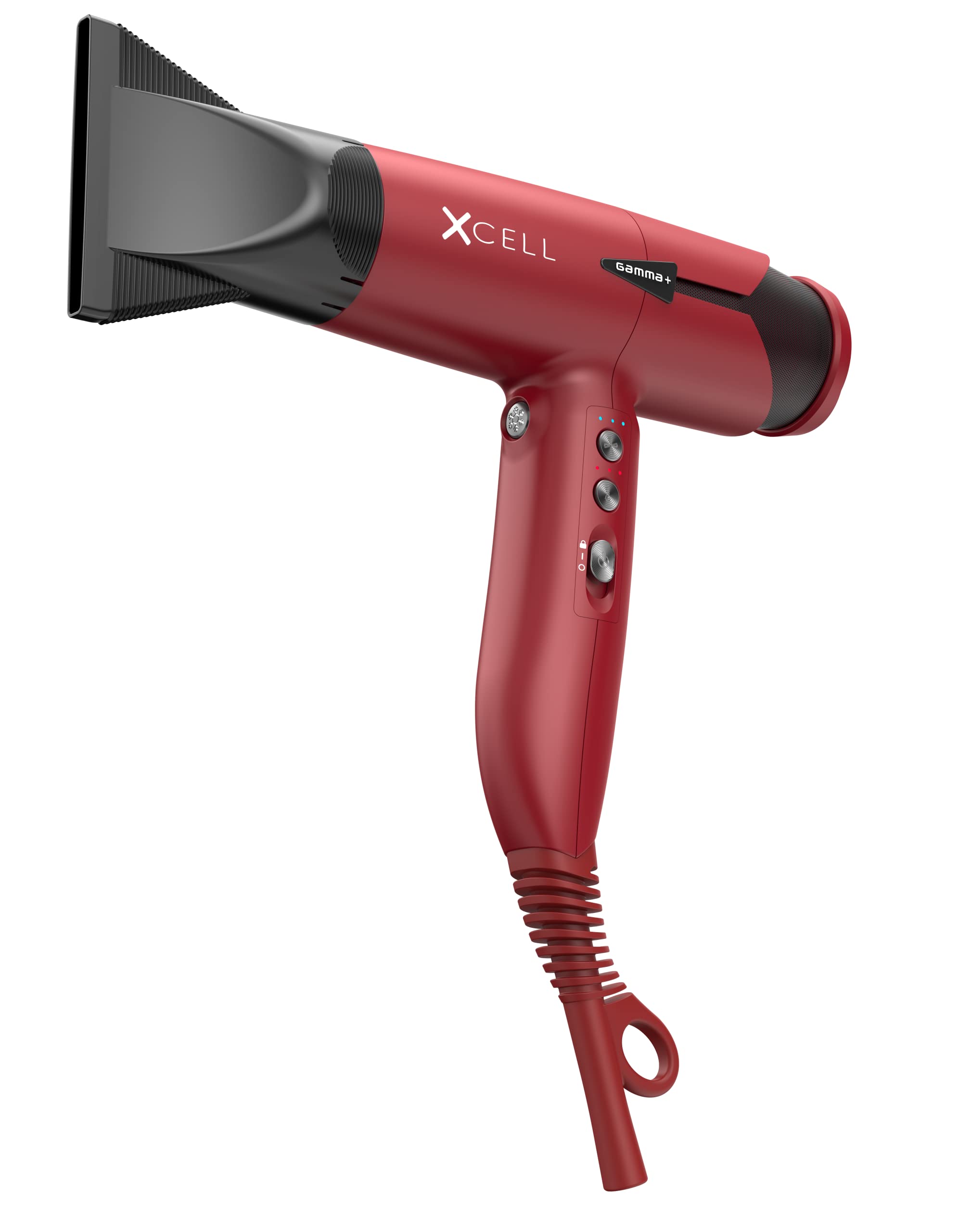 GAMMA+ XCell Professional Ultra-Lightweight Hair Dryer Digital Motor Ionic Technology Whisper Quiet 12 Heat/Speeds