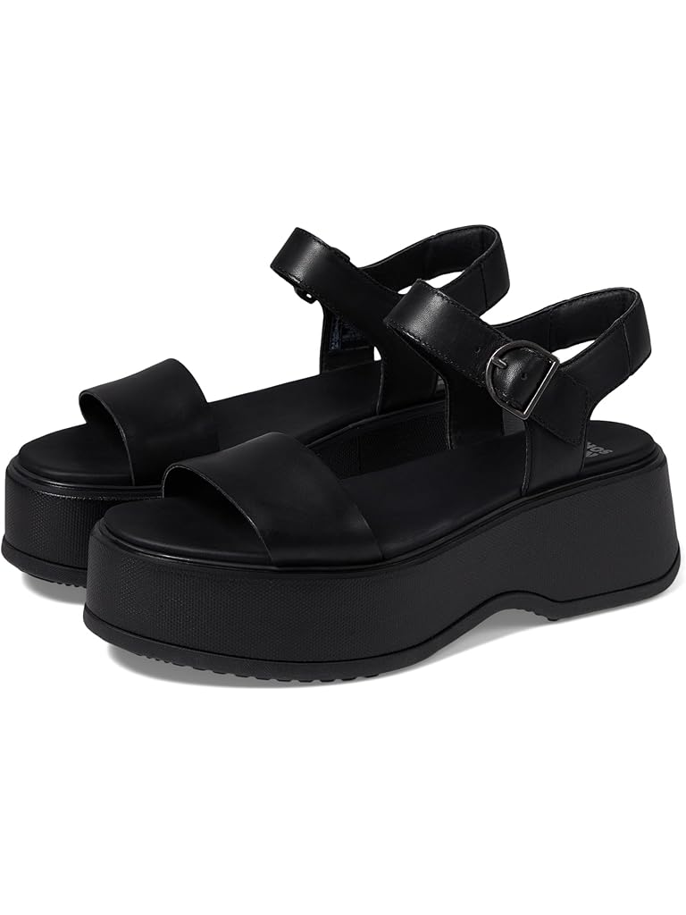 Black SOREL Dayspring&#8482; Ankle Strap Sandal