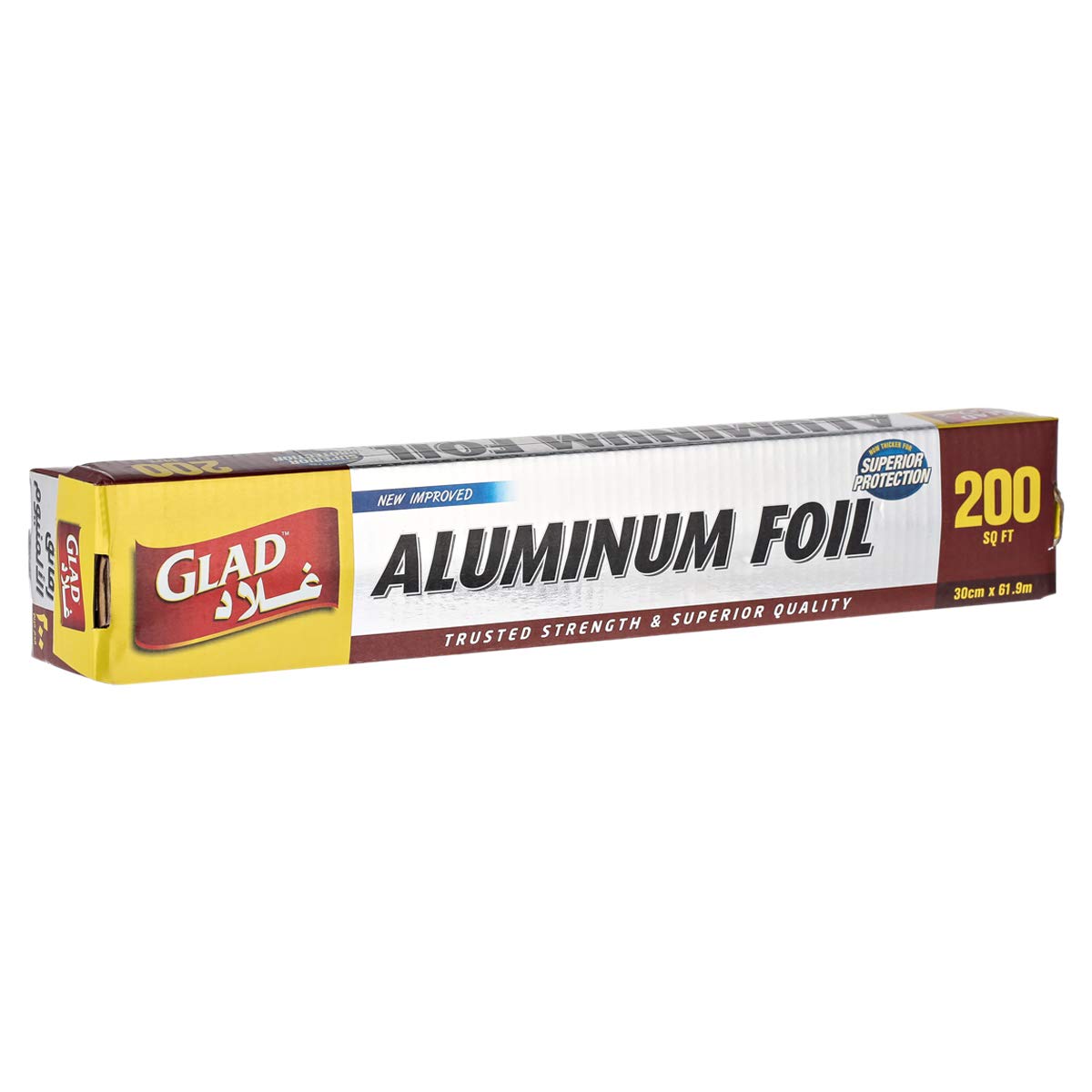 Glad Aluminum Foil Size 30cm x 61.9m 200 sq. ft. 1pc